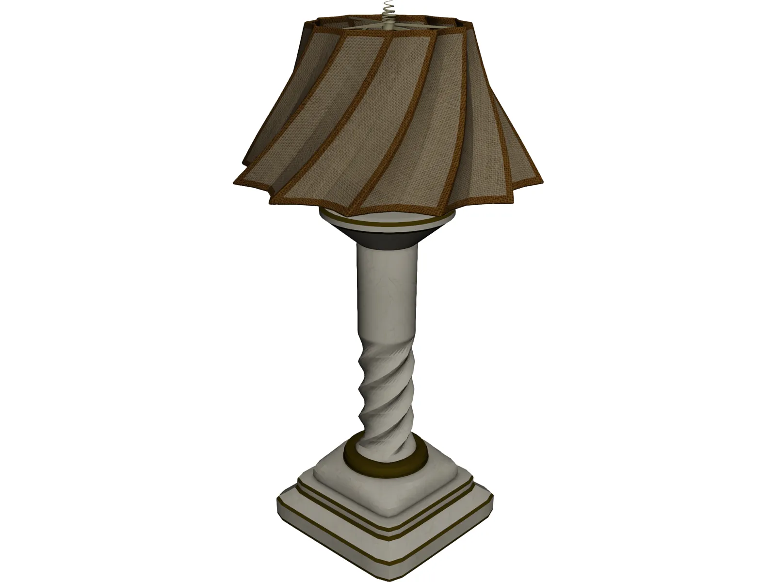 Cream Lamp 3D Model