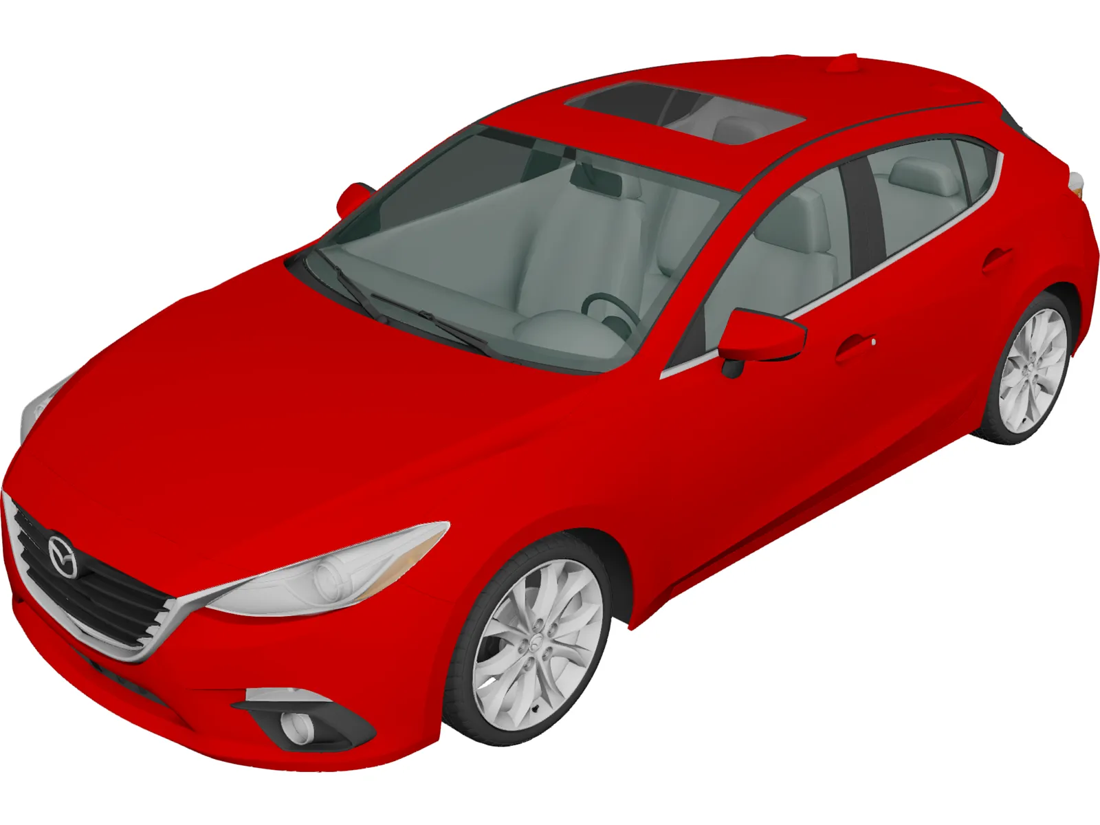 Mazda 3 Hatchback (2013) 3D Model