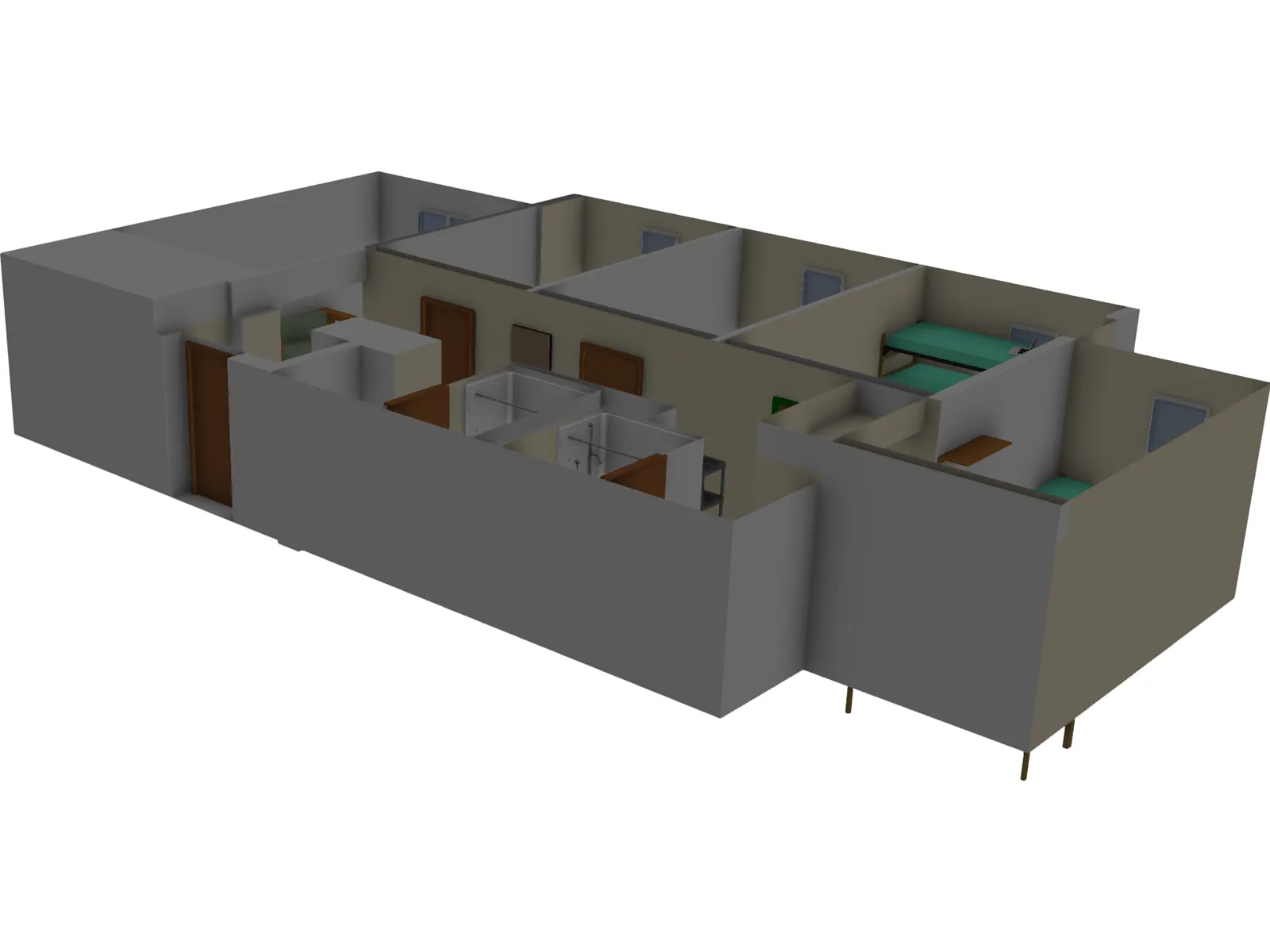 O`Connor Hall Dorm at Embry-Riddle Aeronautical University 3D Model