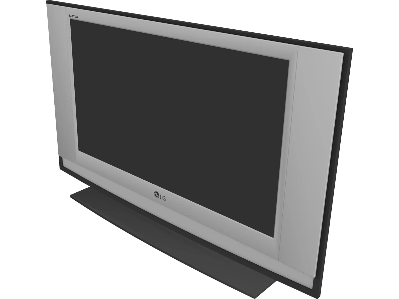 LG Flat TV Screen 3D Model