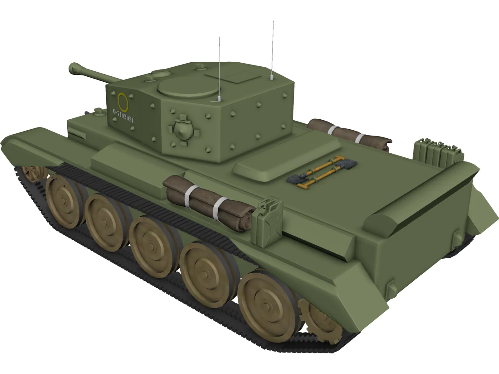 Cromwell VII A24 3D Model