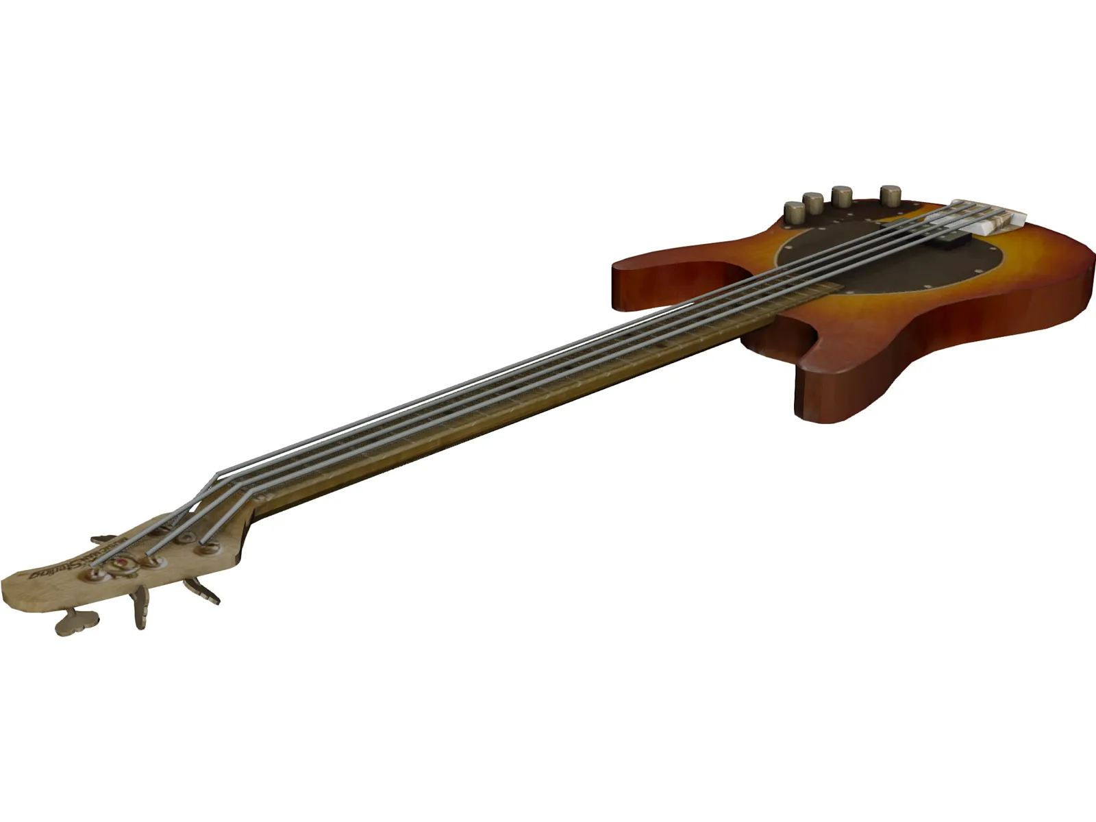 Bass Guitar 3D Model