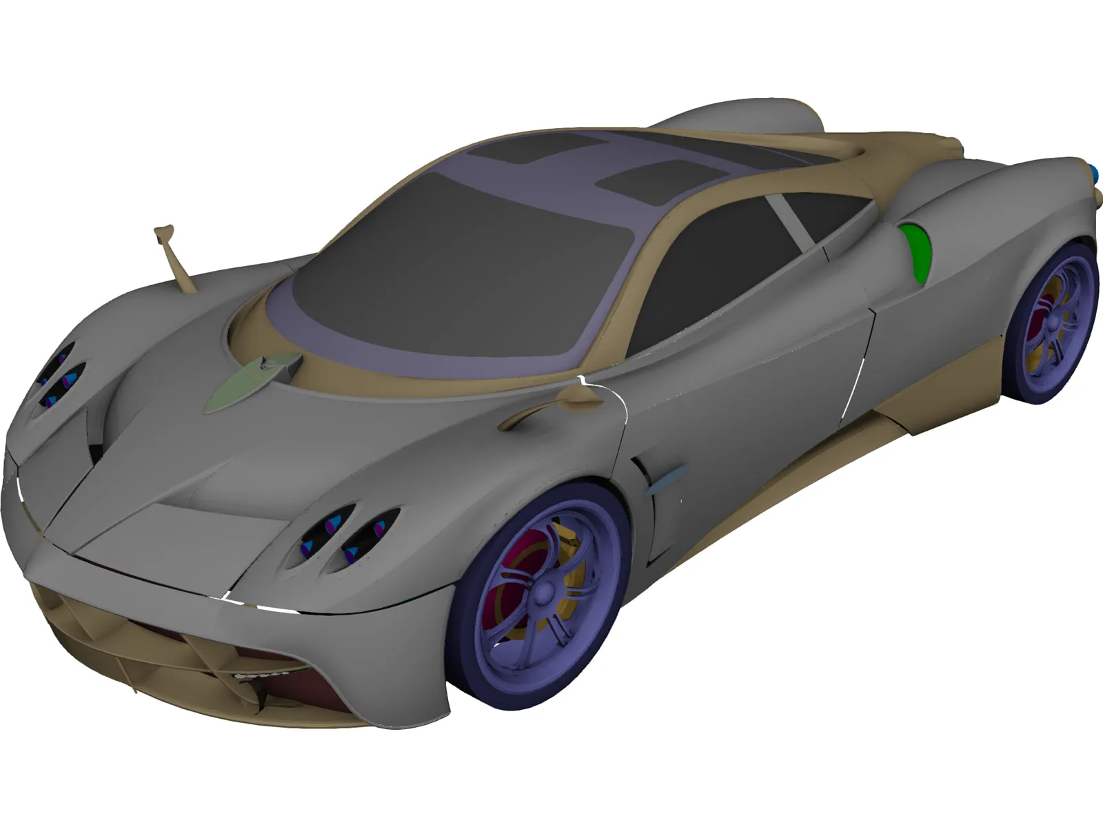 Pagani Huarya (2014) 3D Model