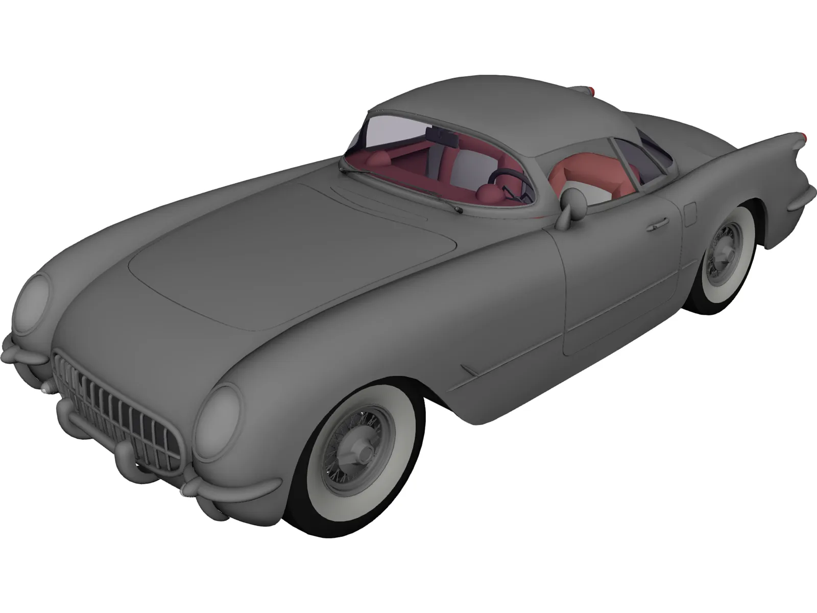 Chevrolet Corvette (1954) 3D Model