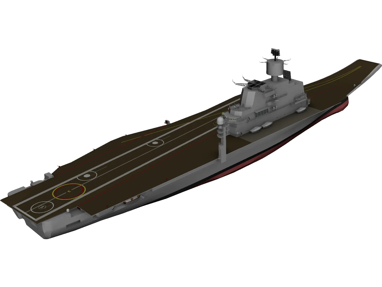 Vikramadity Aircraft Carrier 3D Model