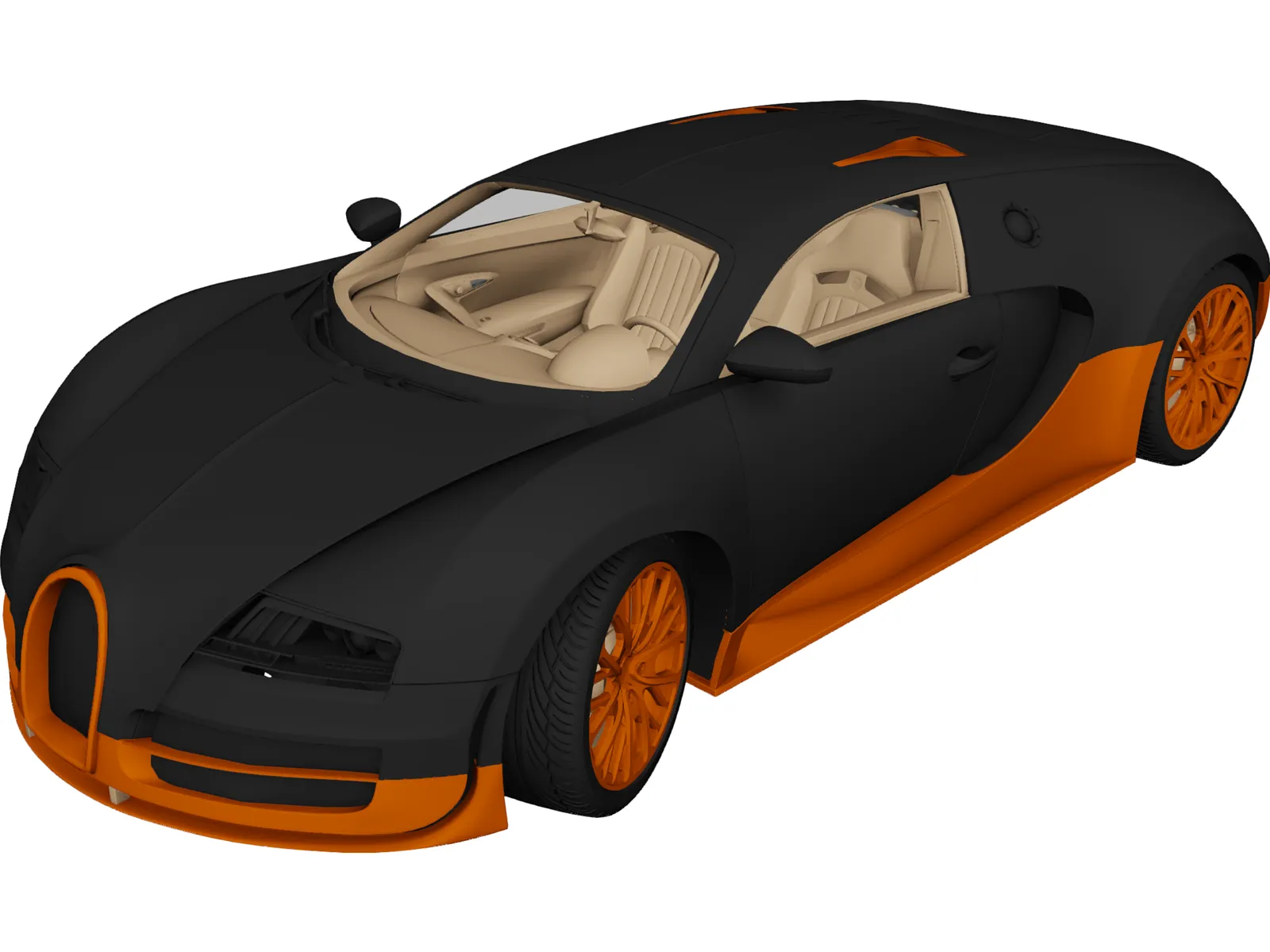 Bugatti Veyron Super Sport 3D Model