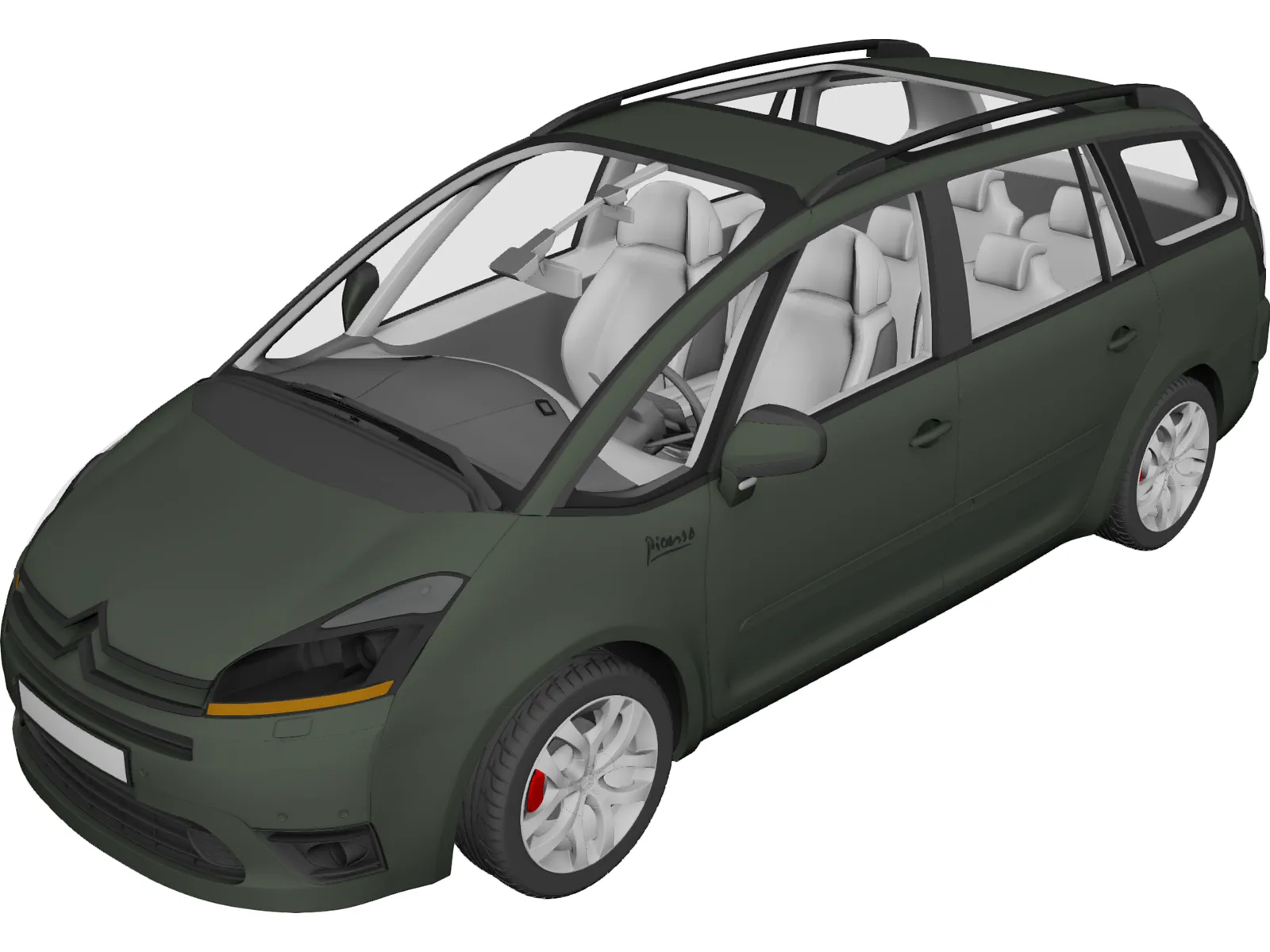 Citroen C4 Picasso (2006) 3D Model