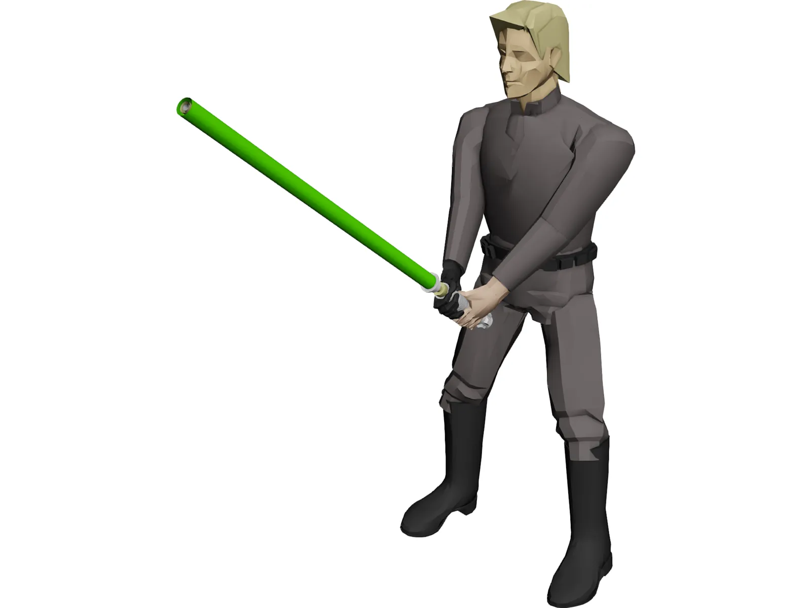 Star Wars Luke SkyWalker Jedi 3D Model