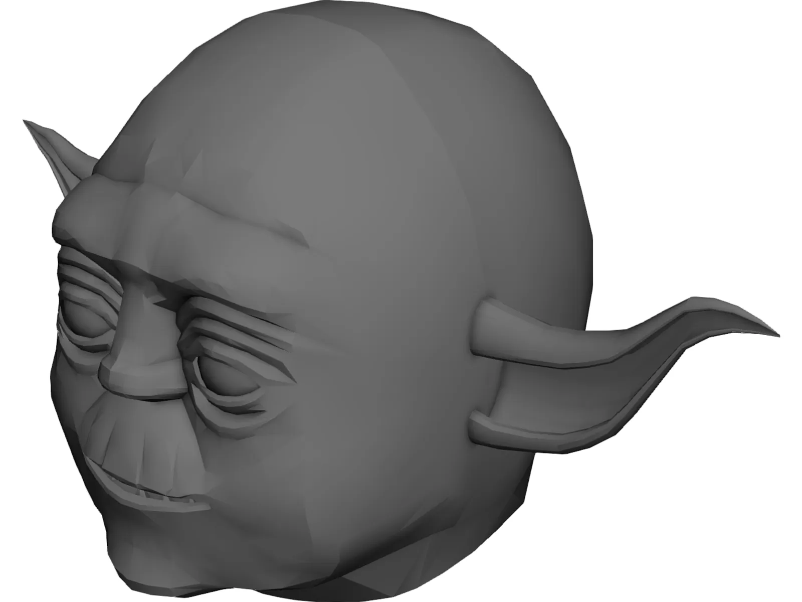 Star Wars Yoda Head 3D Model