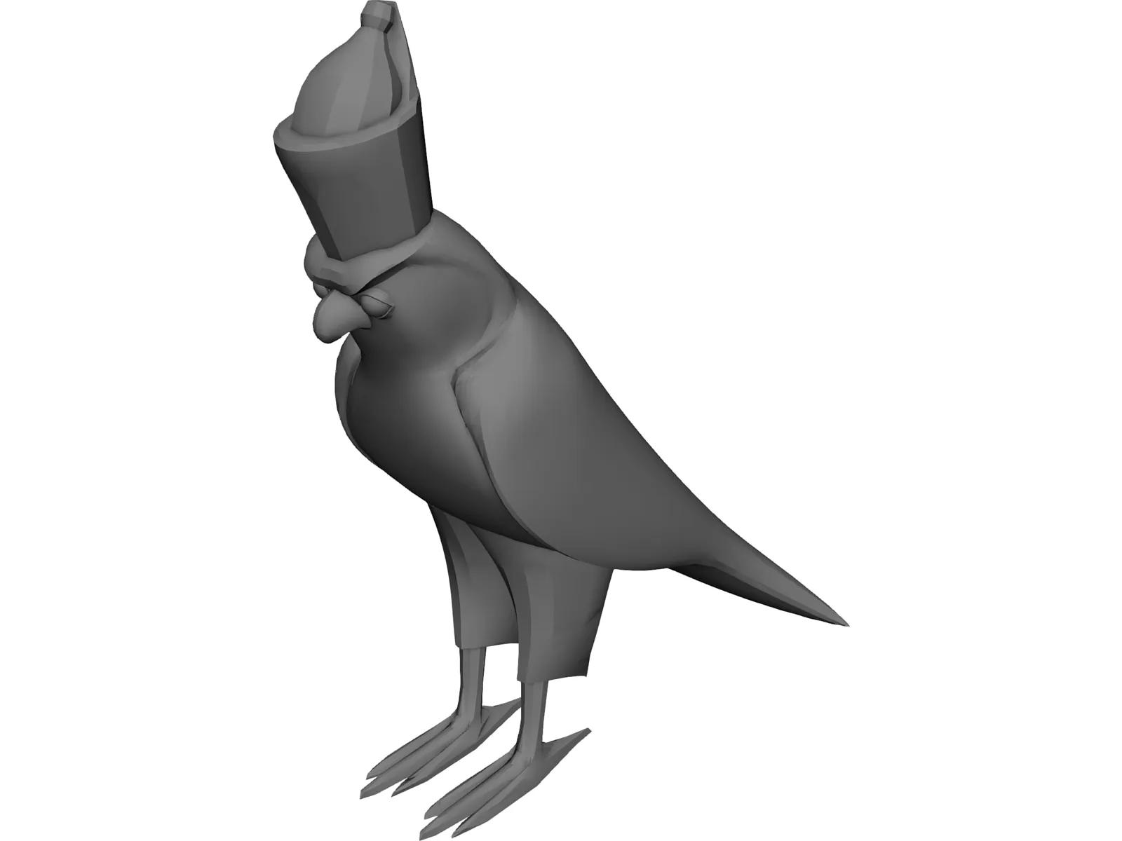 Egyptian Horus Statue 3D Model