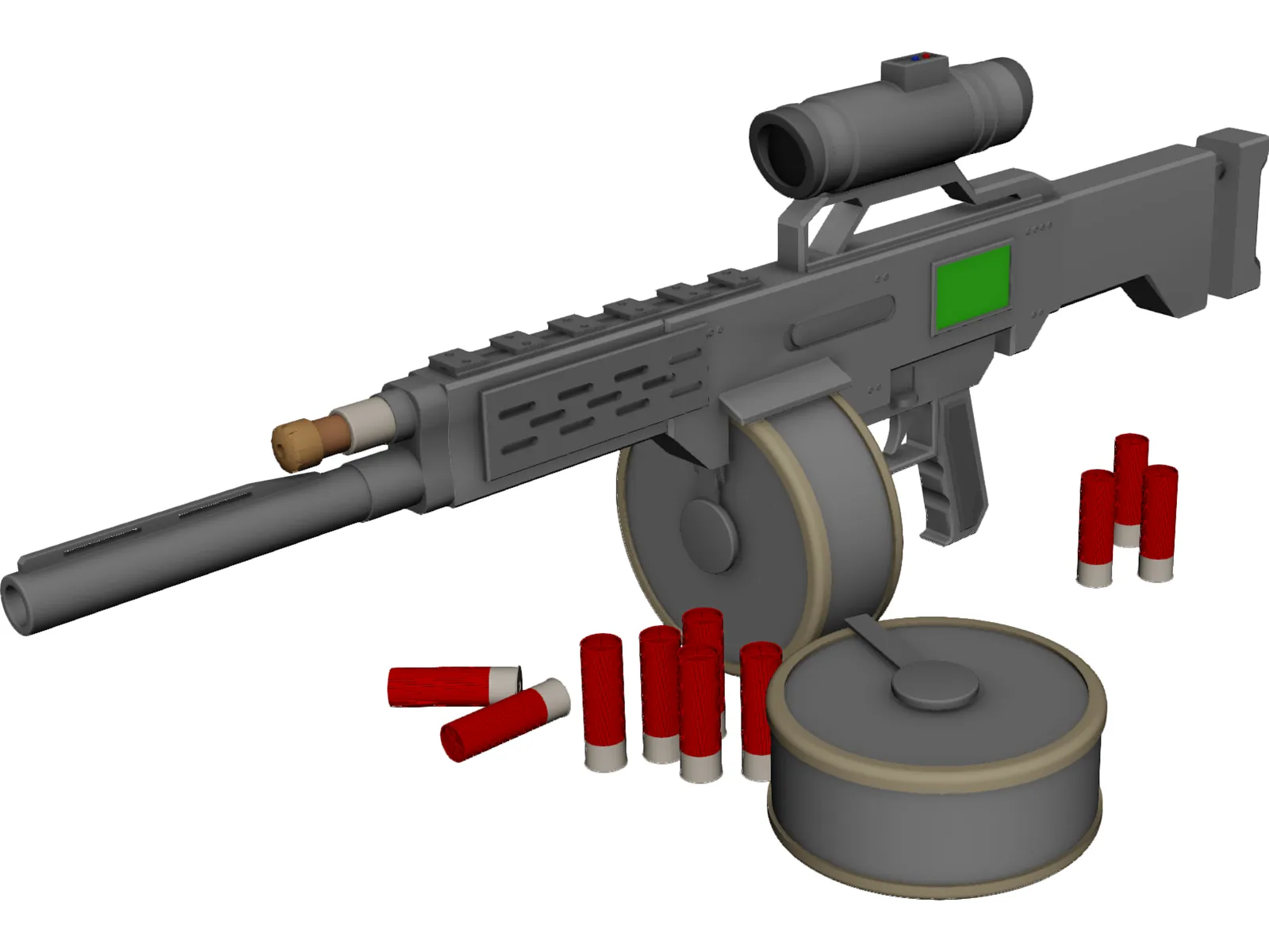 USAS12 3D Model