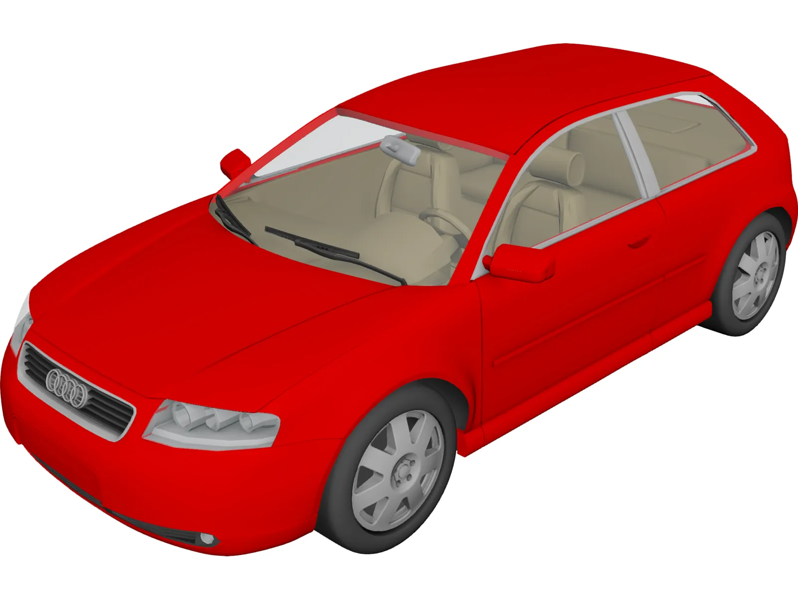 Audi A3 3-door 3D Model