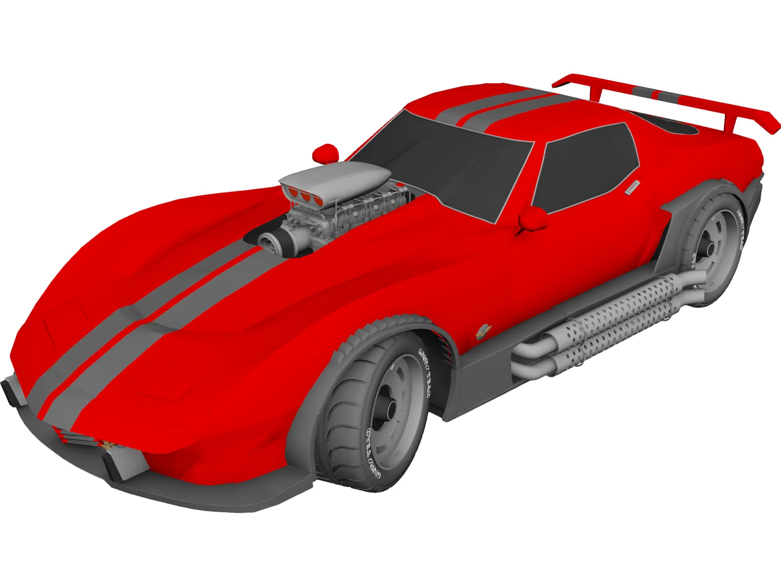 Chevrolet Corvette Supecharged (1981) 3D Model