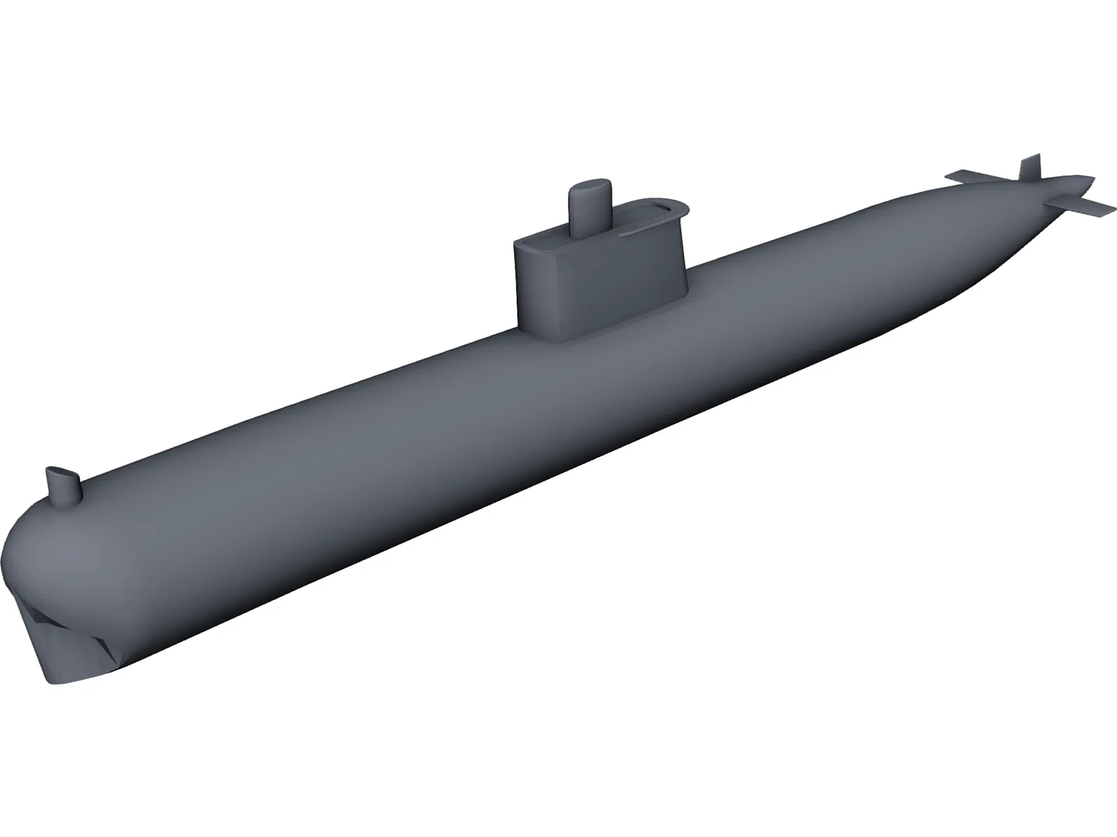 Ming Class Submarine 3D Model