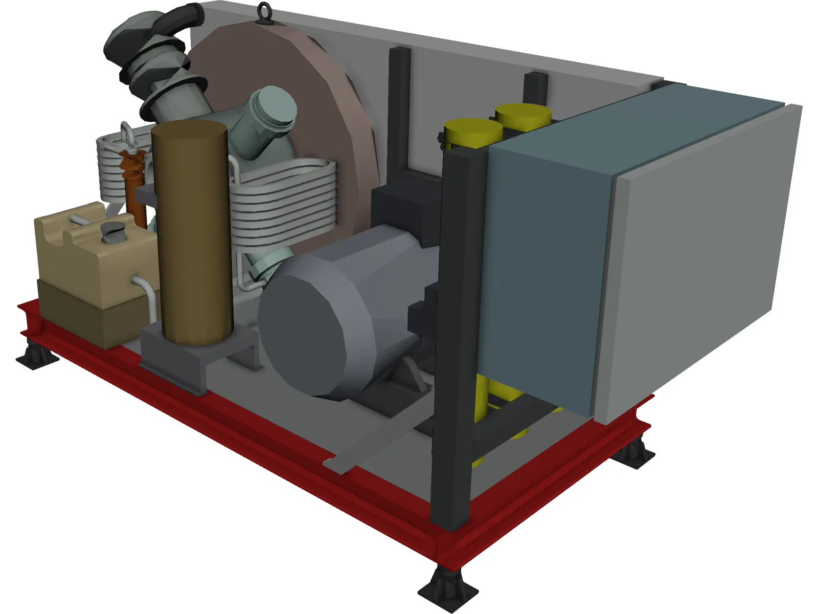 Air Compressor HP 3D Model