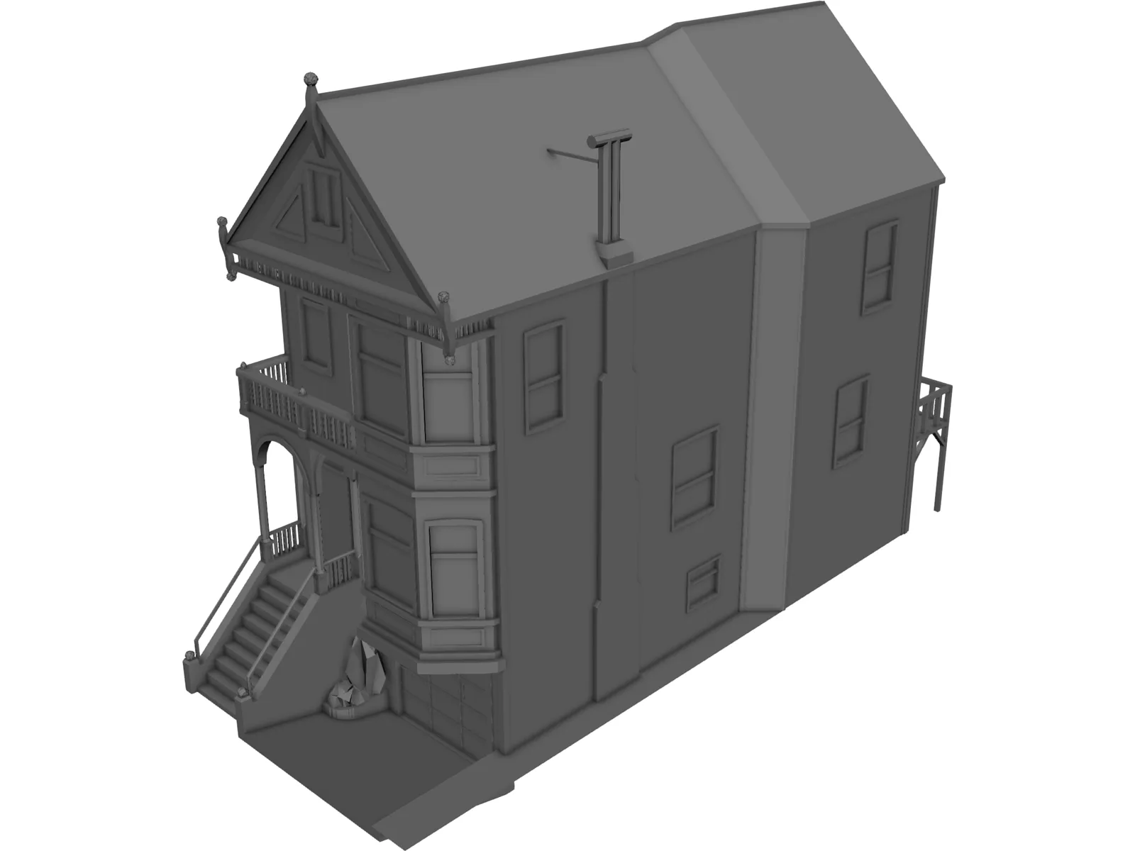 House Urban Victorian 3D Model