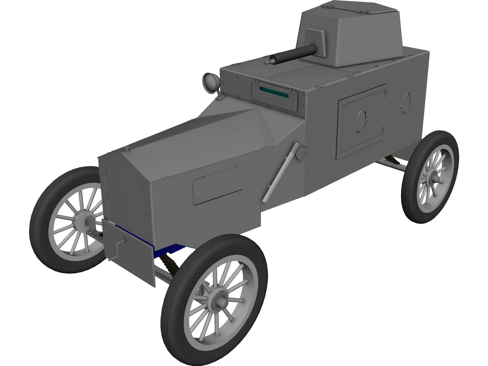 Ford Armored Car 3D Model