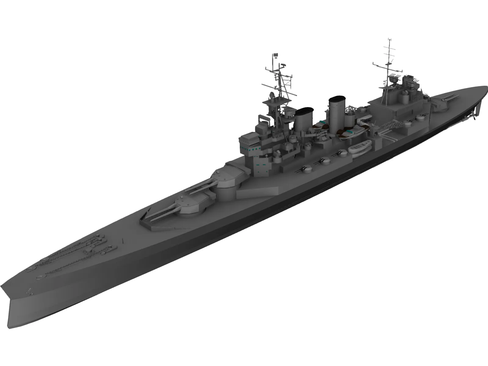 Renown Battlecruiser 3D Model