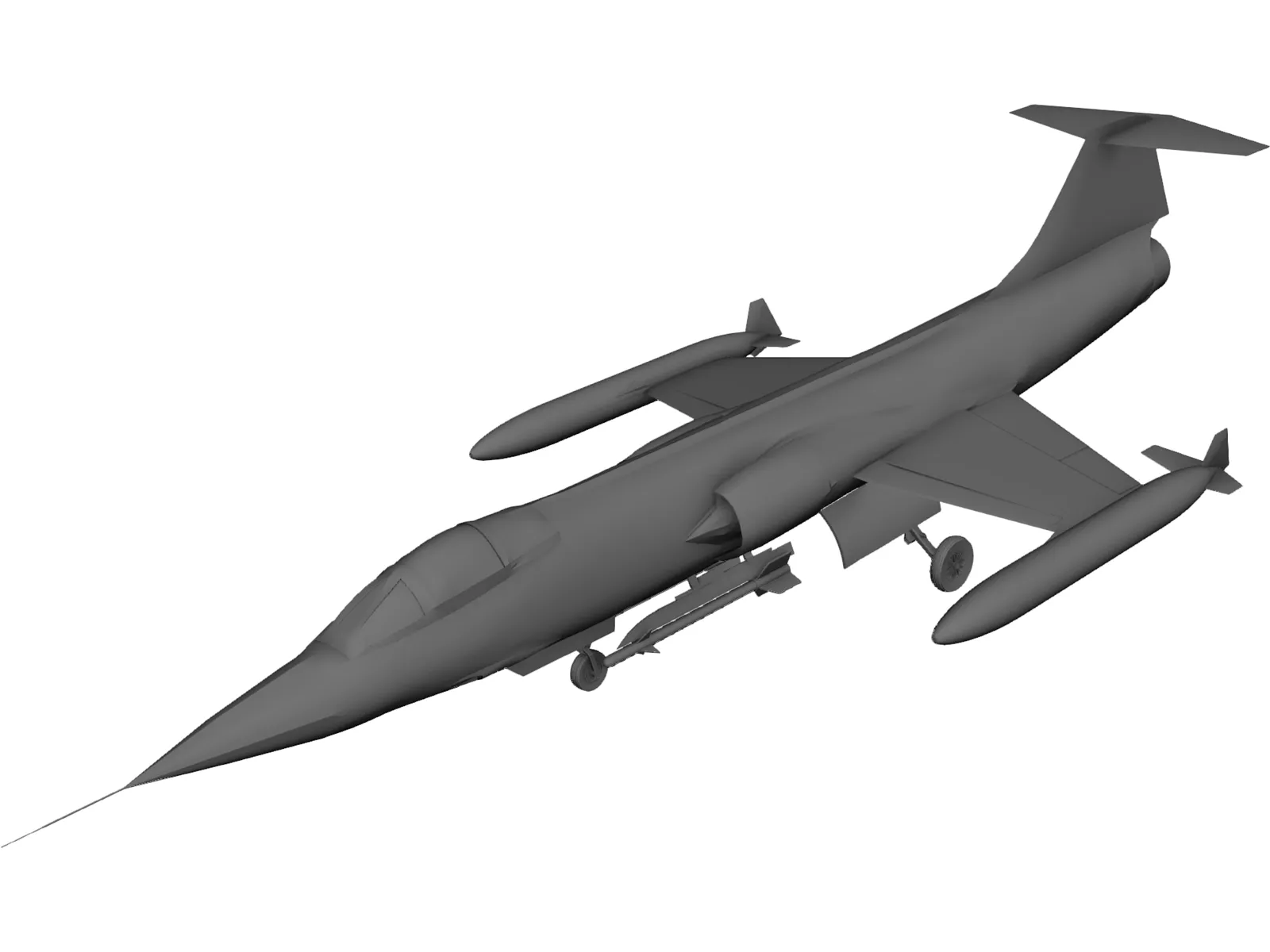 Lockheed F-104 Starfighter 3D Model