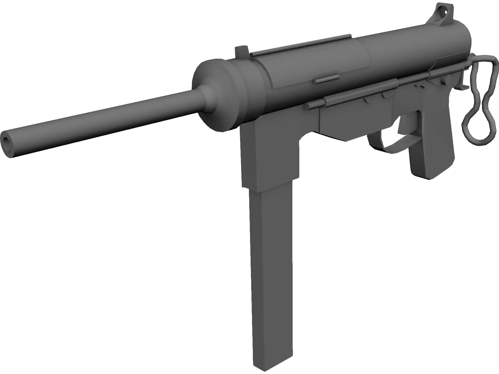 M3 Greese Gun 3D Model