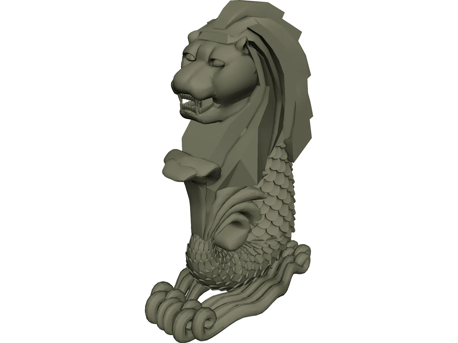 Merlion 3D Model