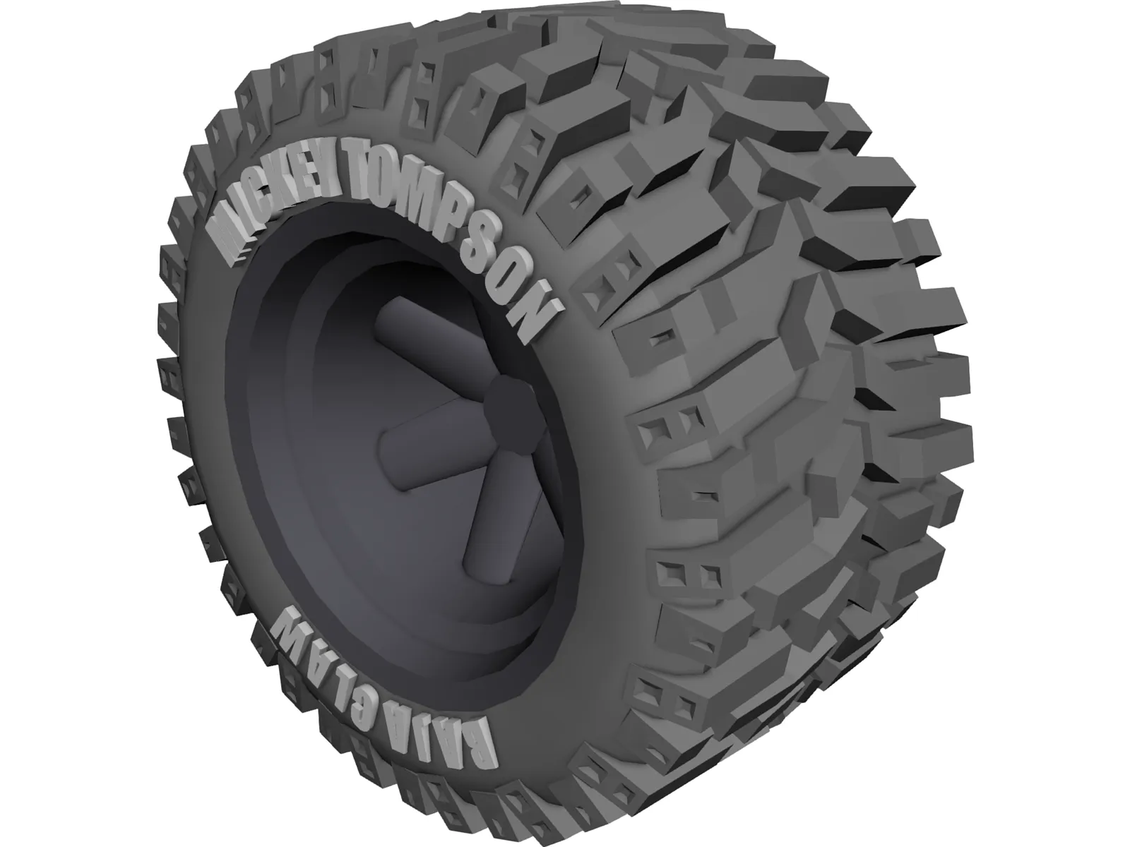 Micky Tompson Baja Claw Tyre 3D Model