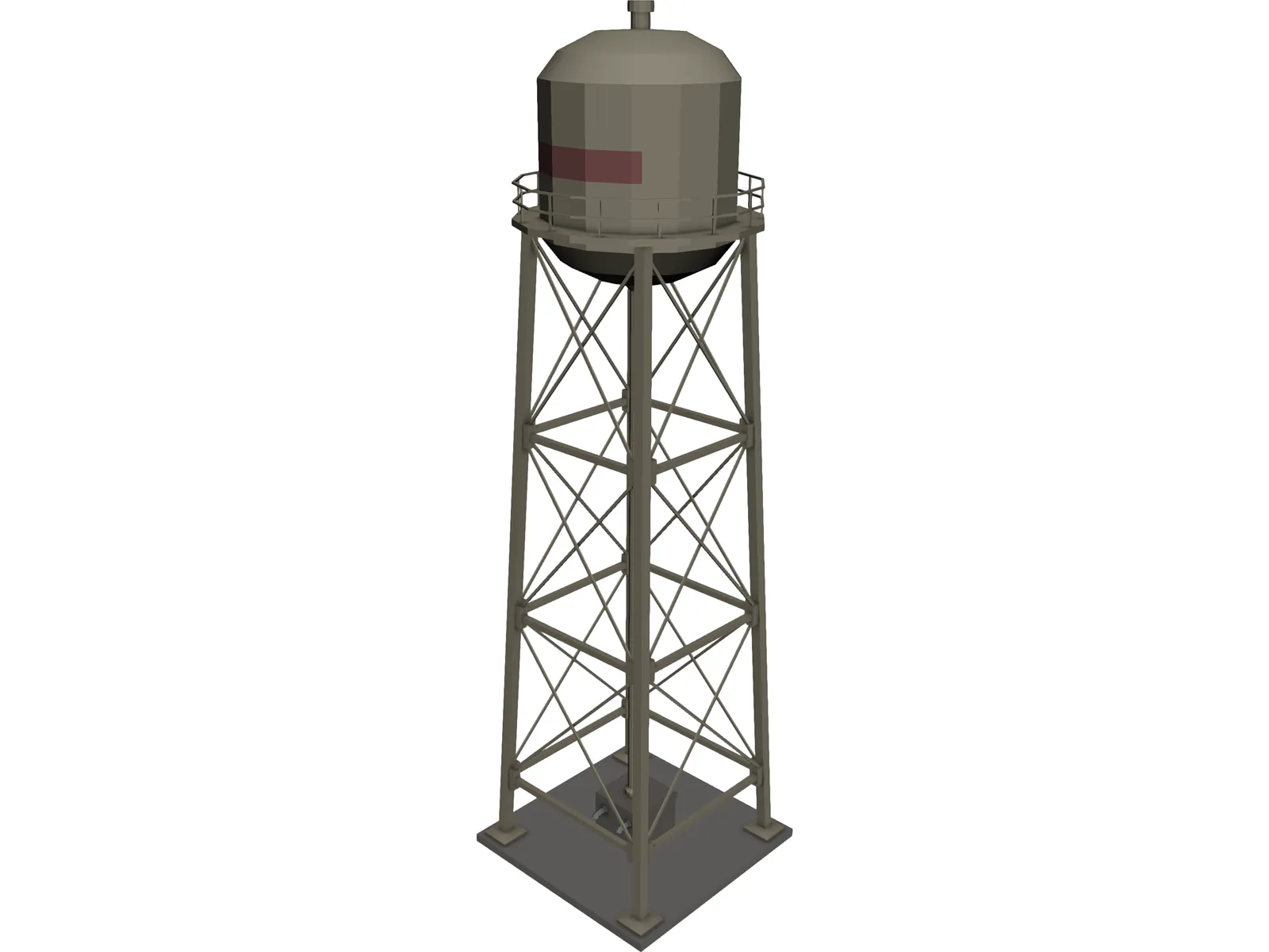 Water Tower 3D Model