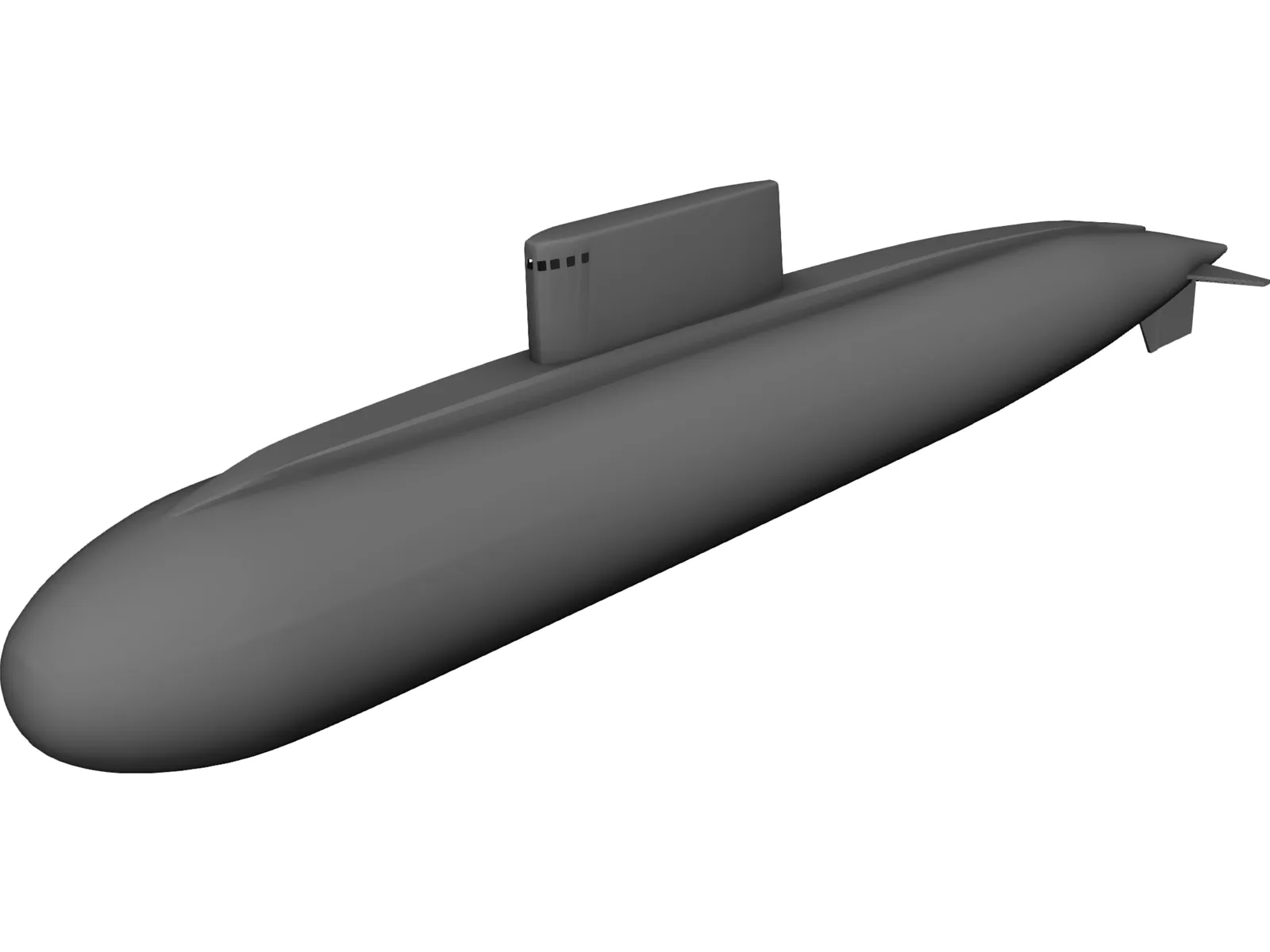 Kilo Russia Submarine 3D Model