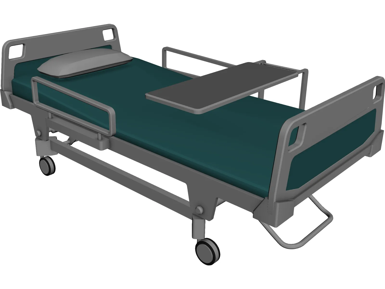 Hospital Bed 3D Model