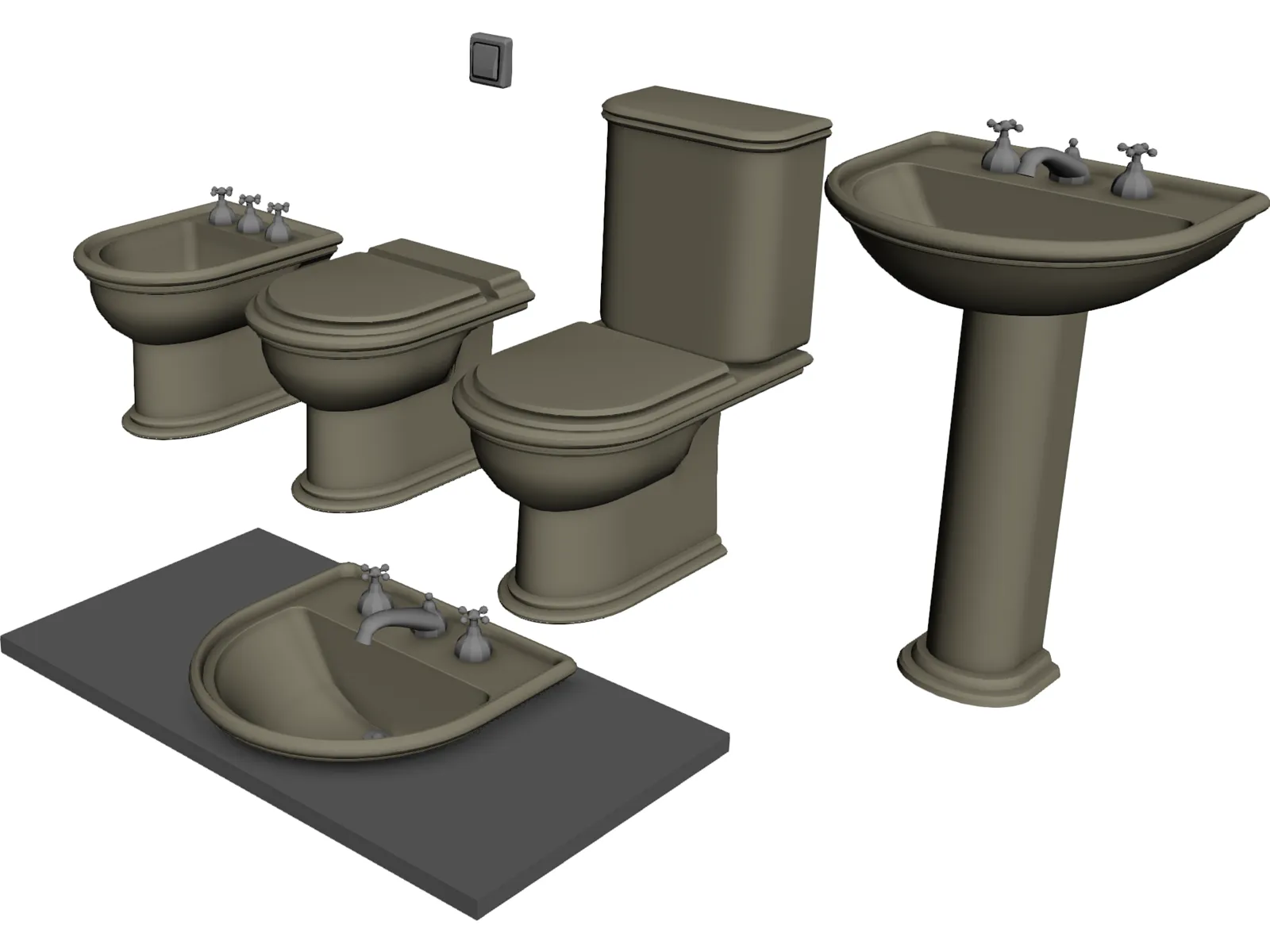 Bathroom Stand | 3D model