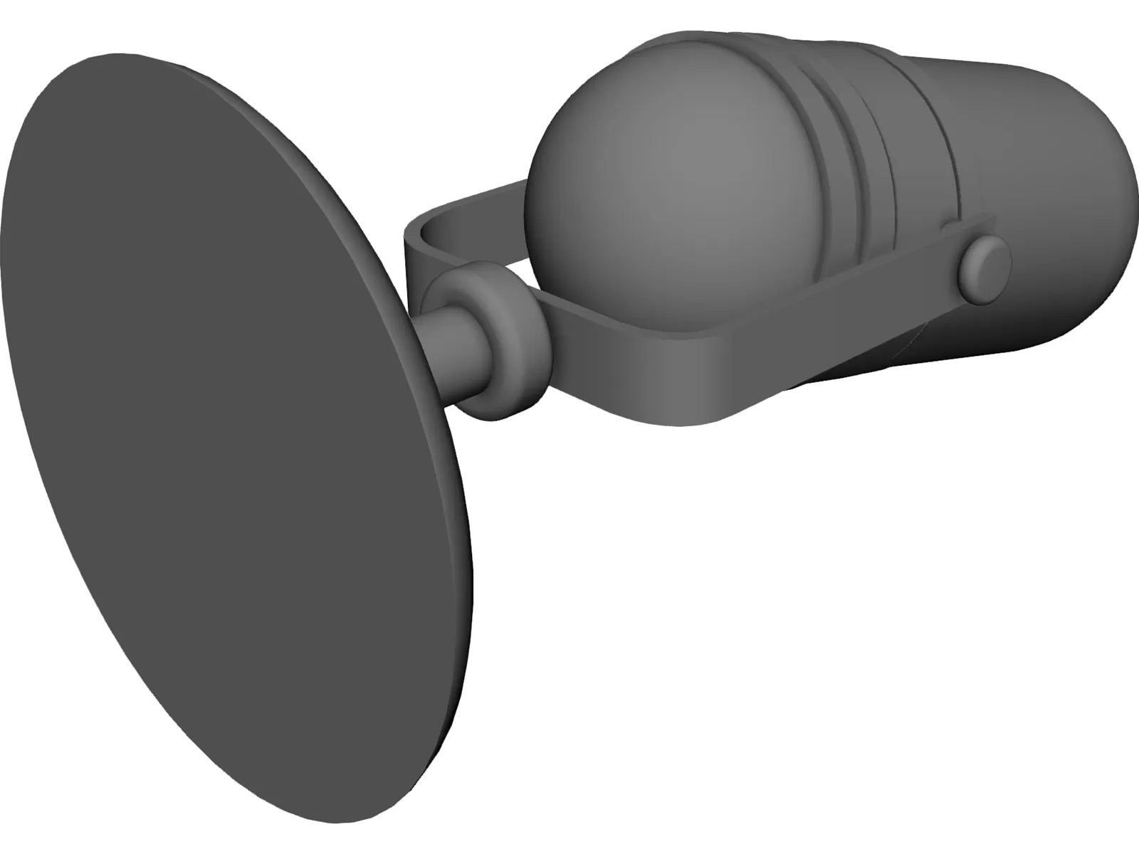 Microphone Announcer 1950 Style 3D Model