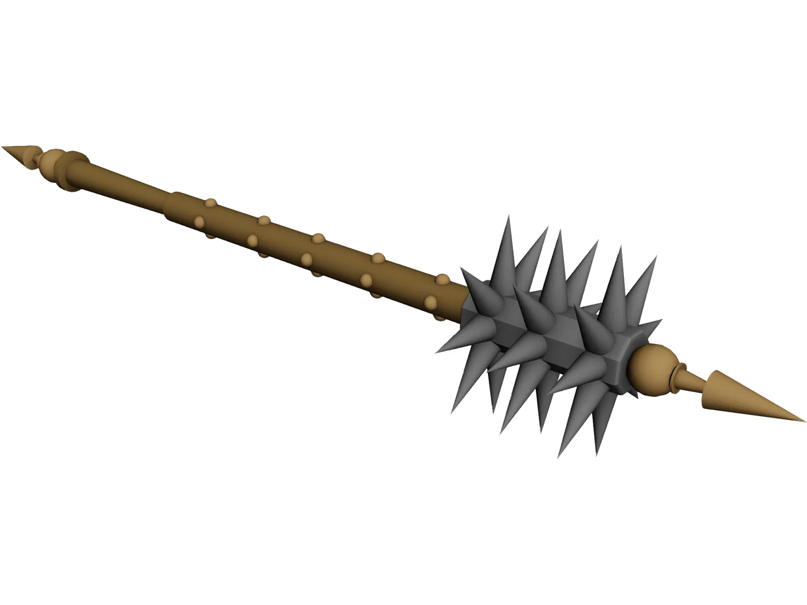 Spiked Mace 3D Model