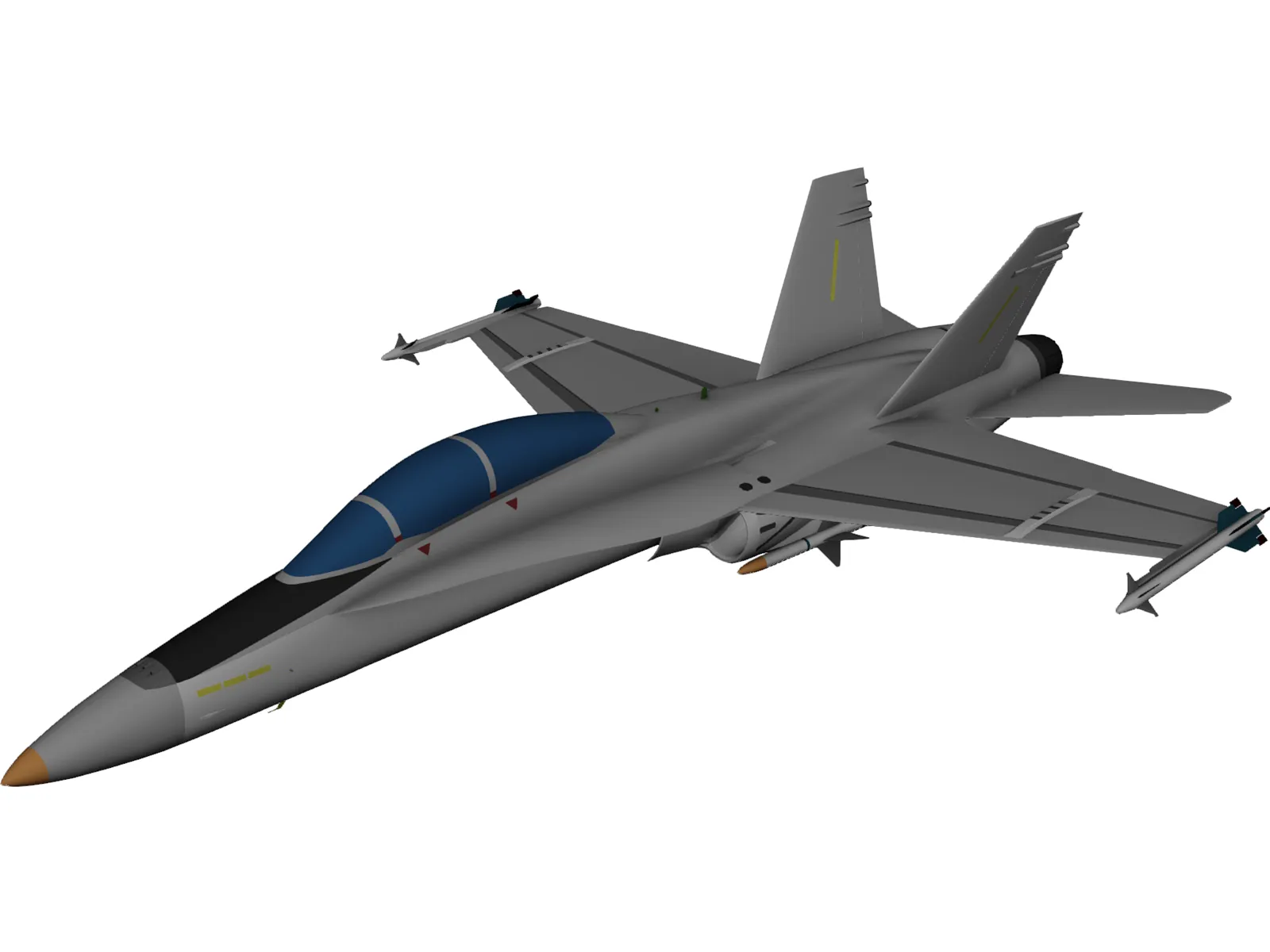 F-18A Hornet 3D Model