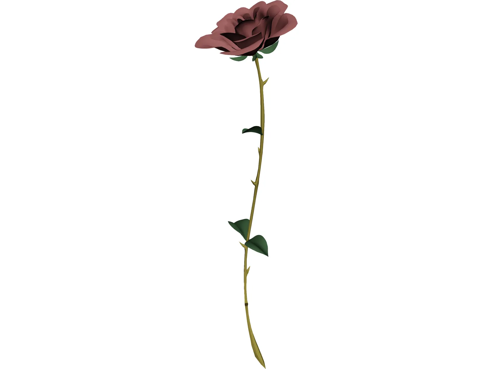 Red Rose 3D Model