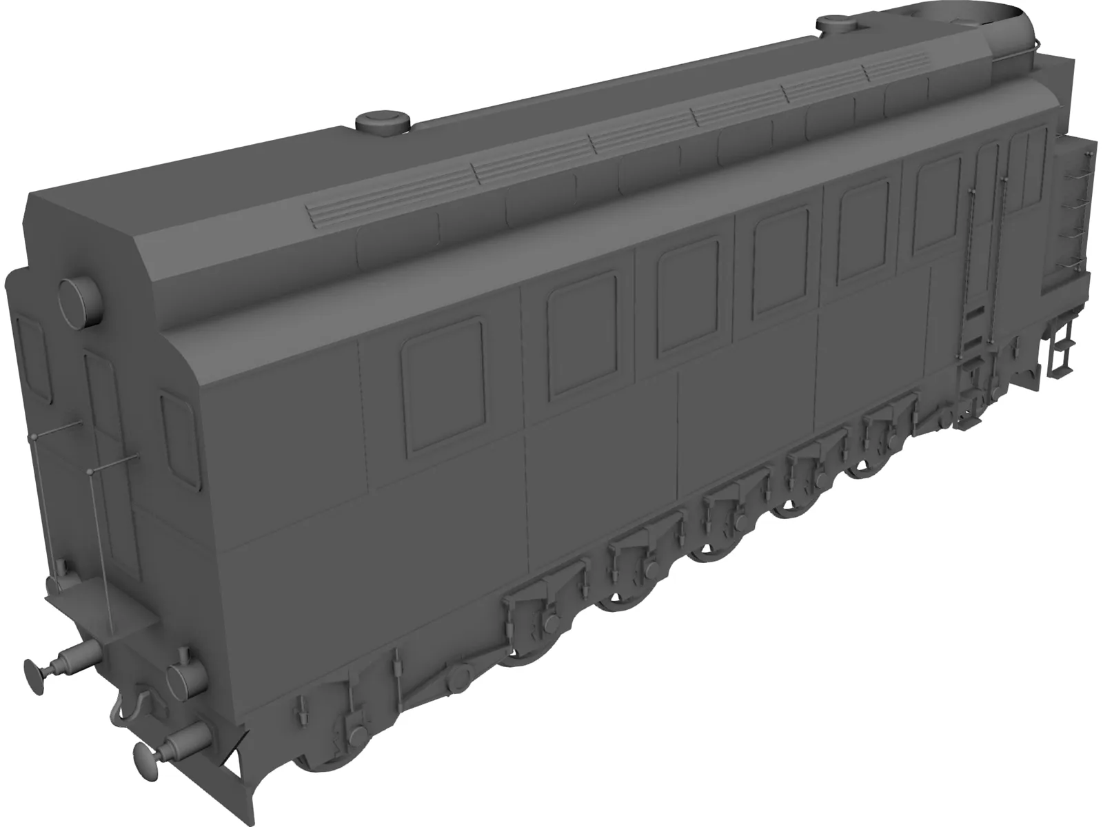 Lomonosov Train 3D Model