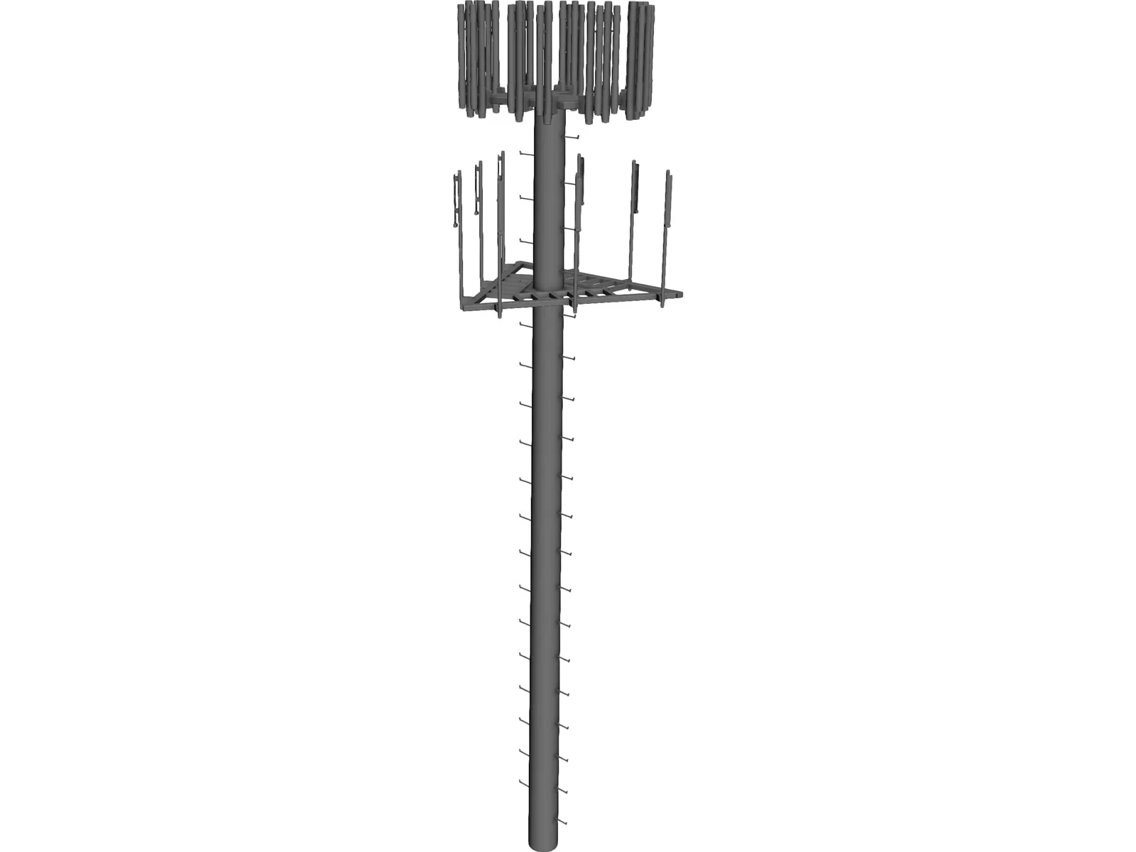 Cell Phone Tower 3D Model