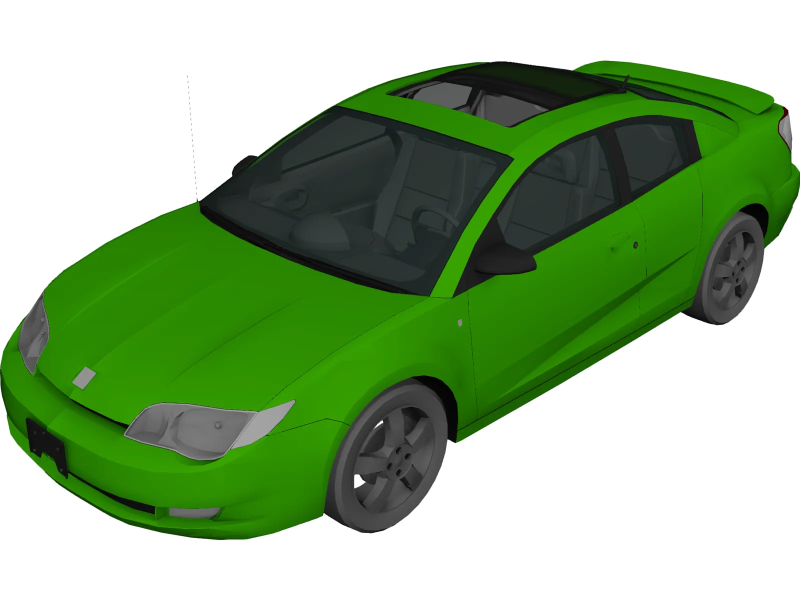 Saturn Ion Quad Coupe (2004) 3D Model