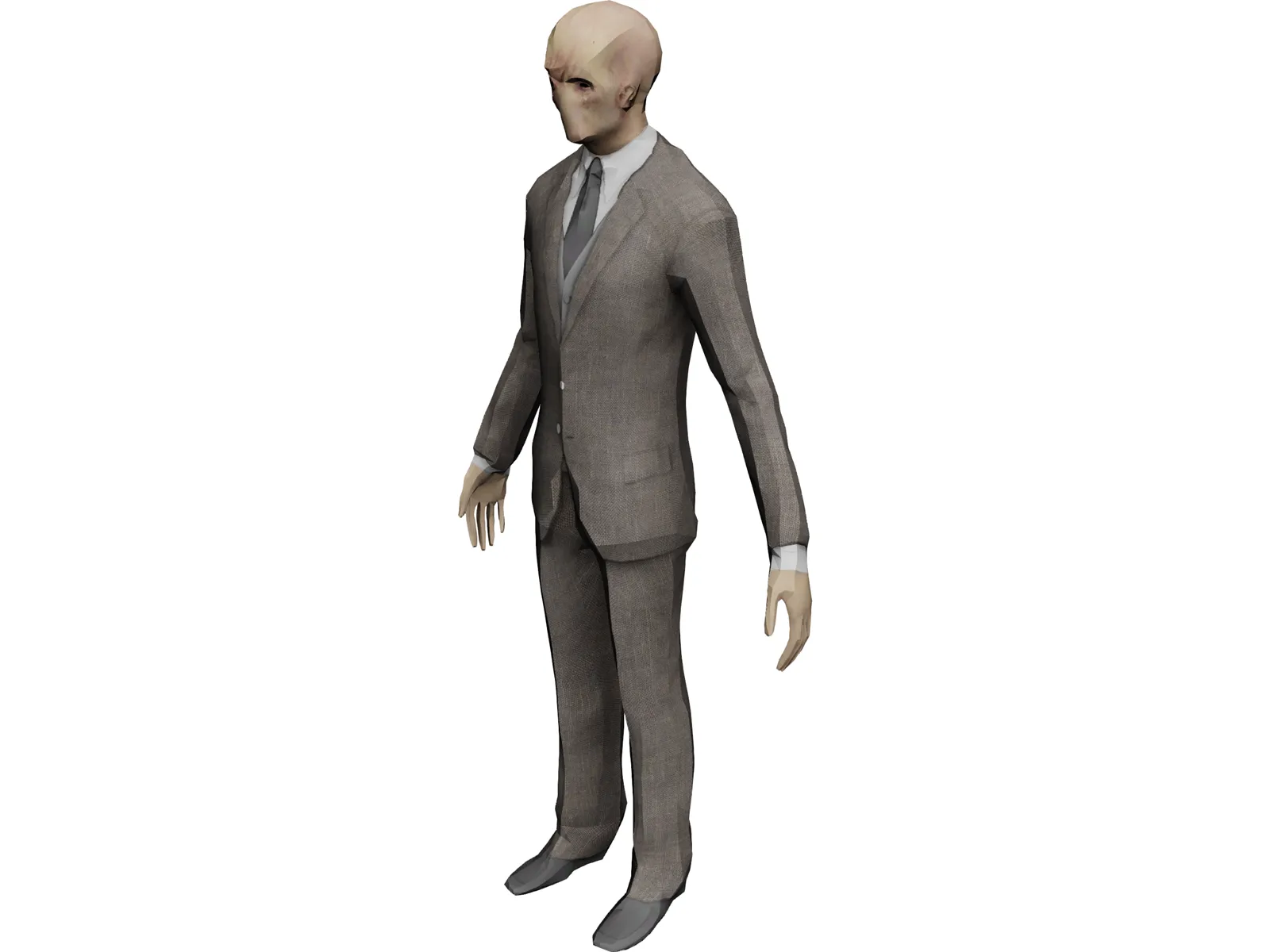 Slenderman Creature 3D Model