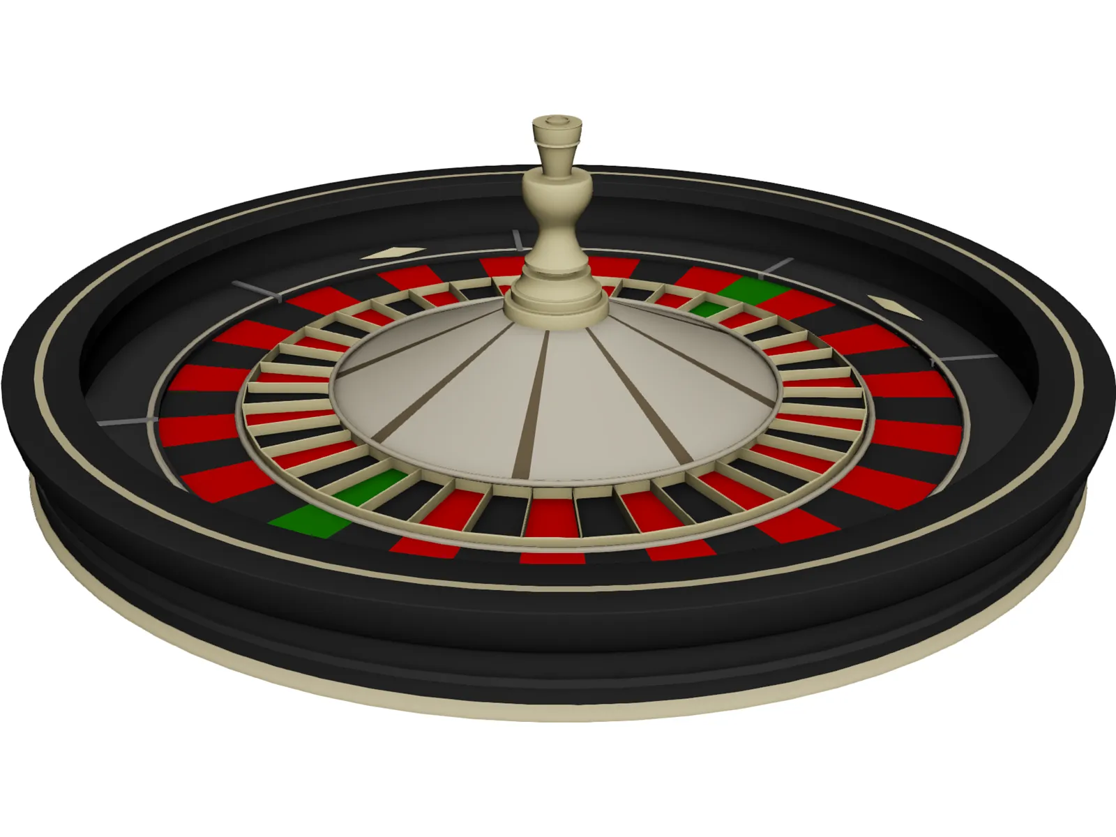 Roulette Wheel 3D Model