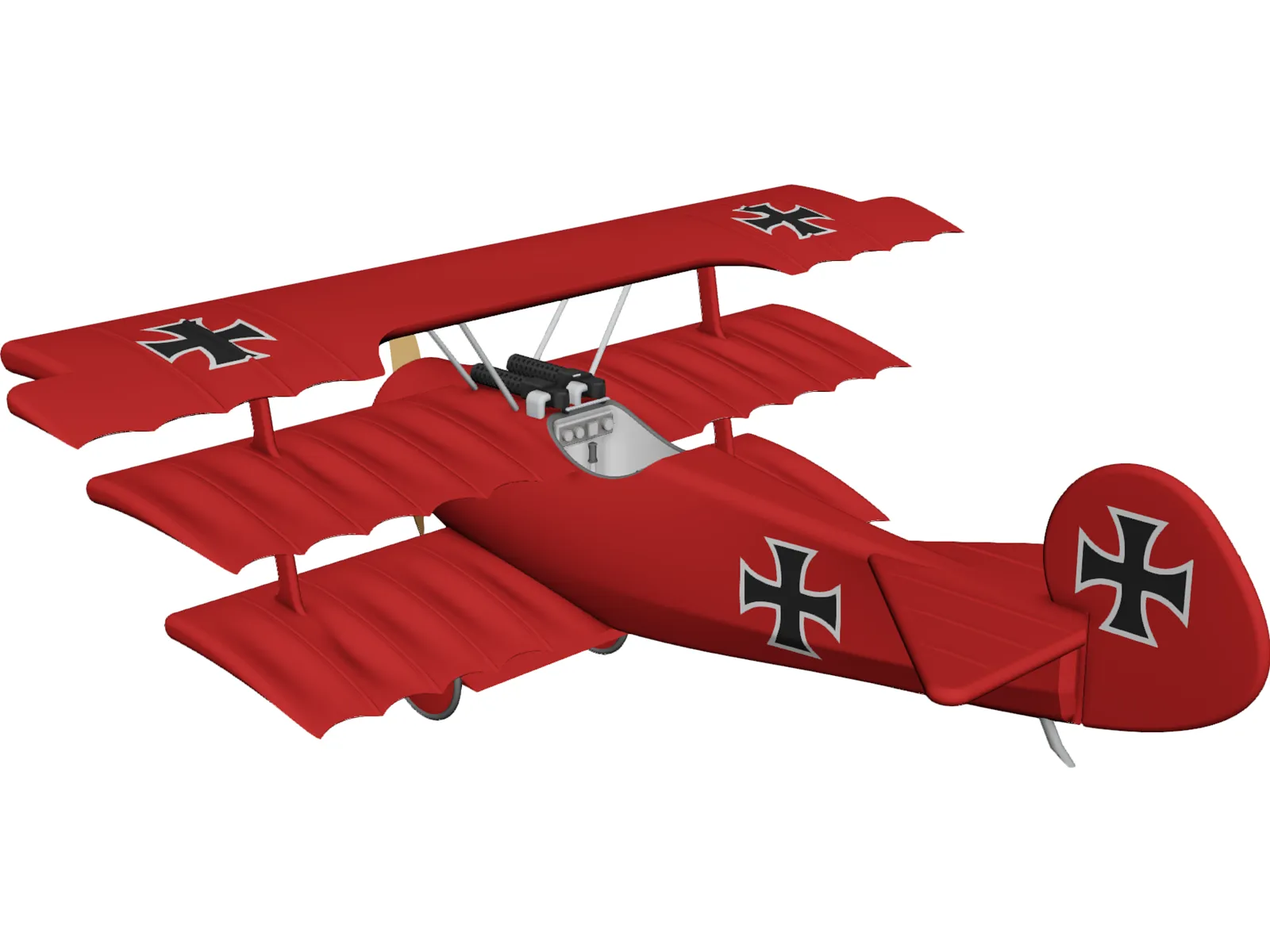 Triplane German 3D Model