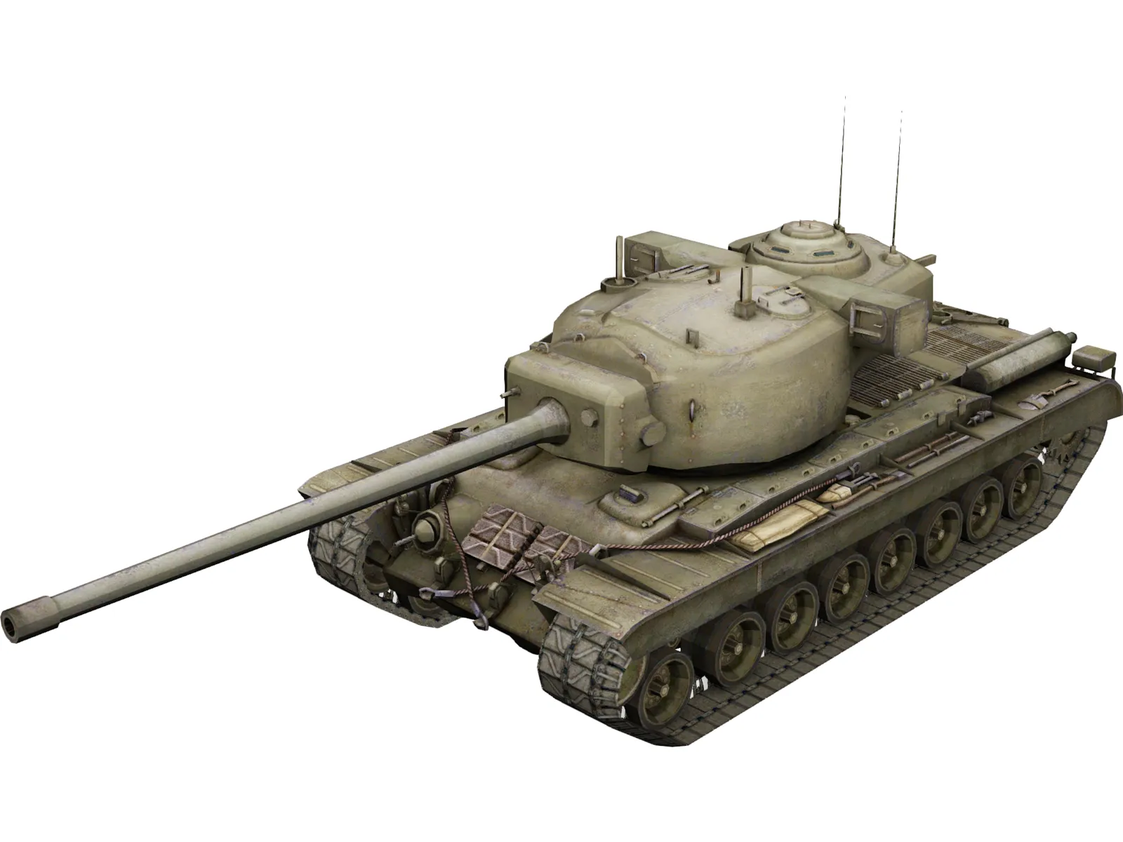 US T29 Tank 3D Model