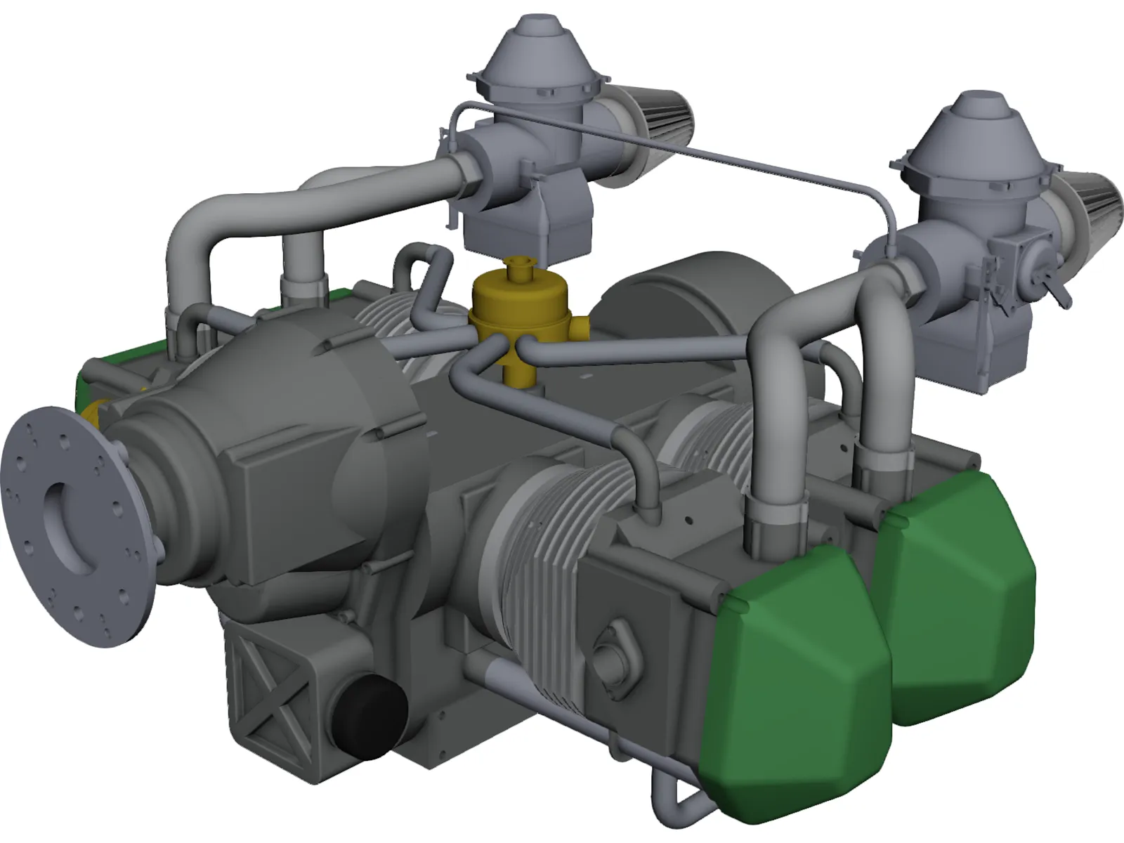 Rotax 912 Engine 3D Model