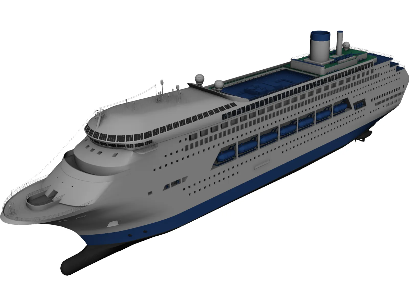 Cruise Ship 3D Model