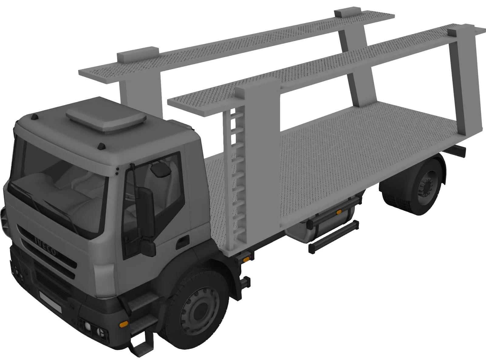 Iveco Trakker Car Carrier 3D Model