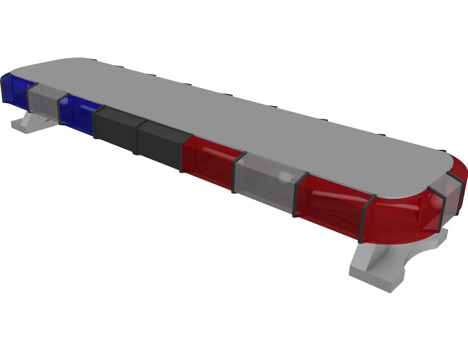 Whelen Edge Police Lightbar 3D Model