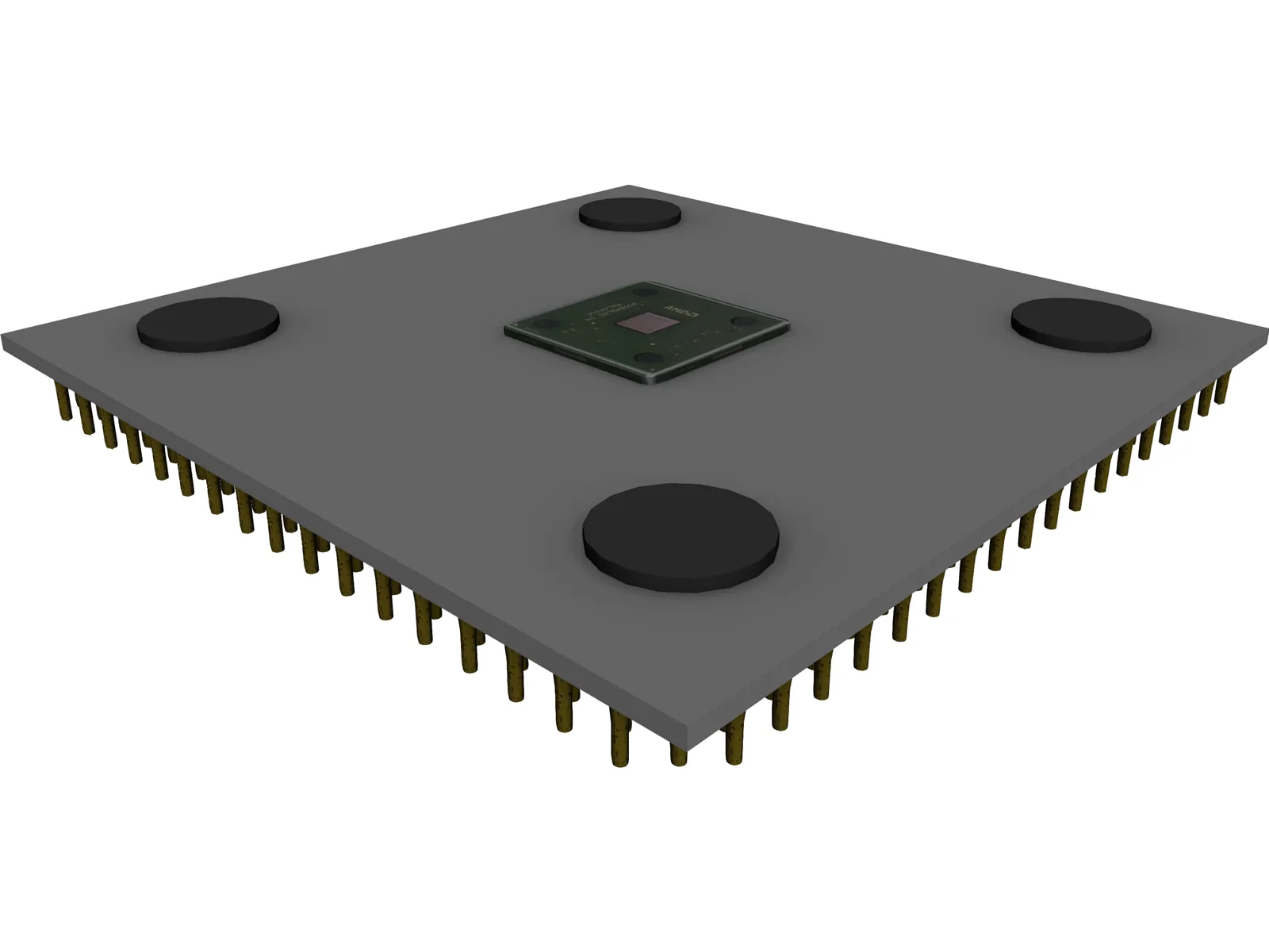 AMD Athlon XP 2100+ Processor 3D Model