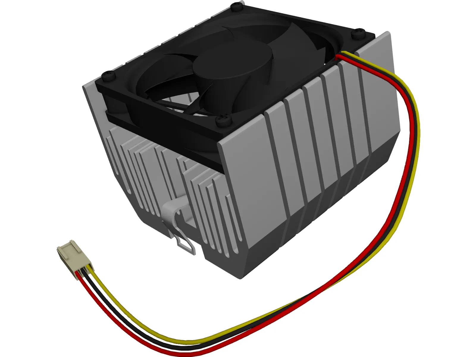 CPU Cooler 3D Model