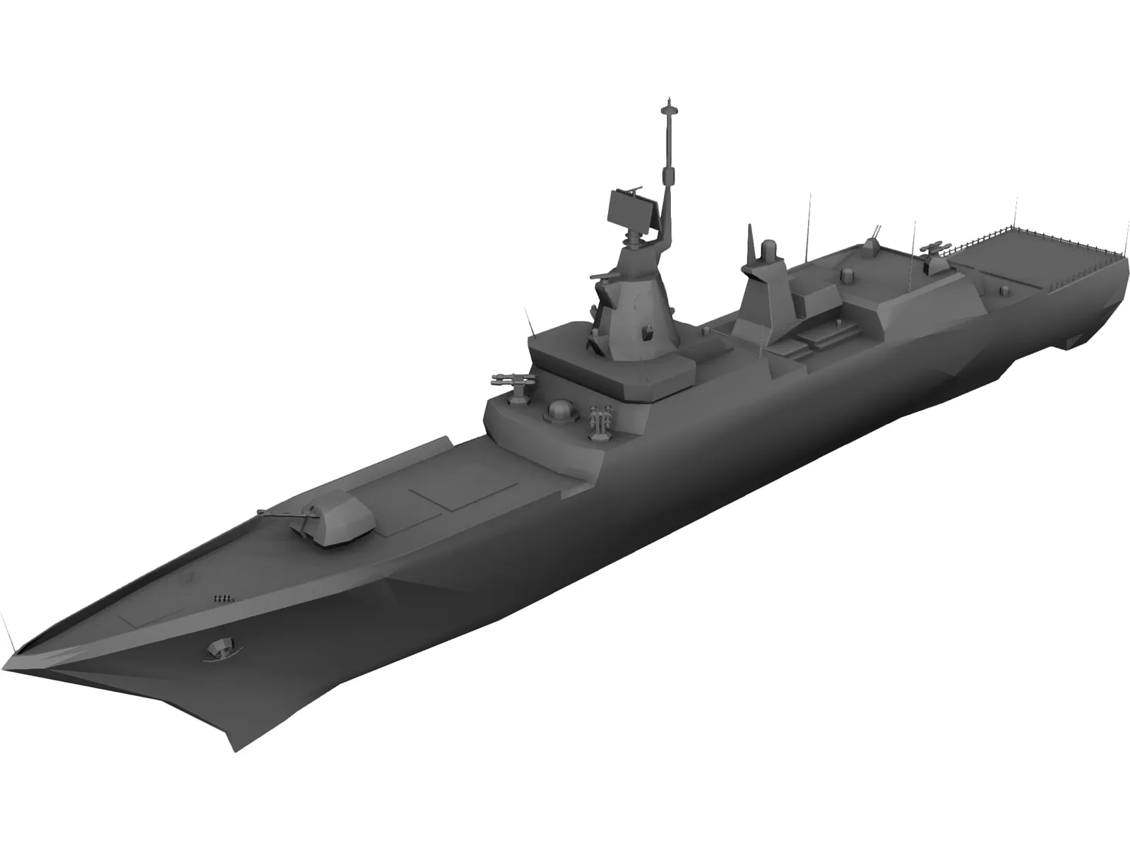 Steregushchiy Battle Ship 3D Model