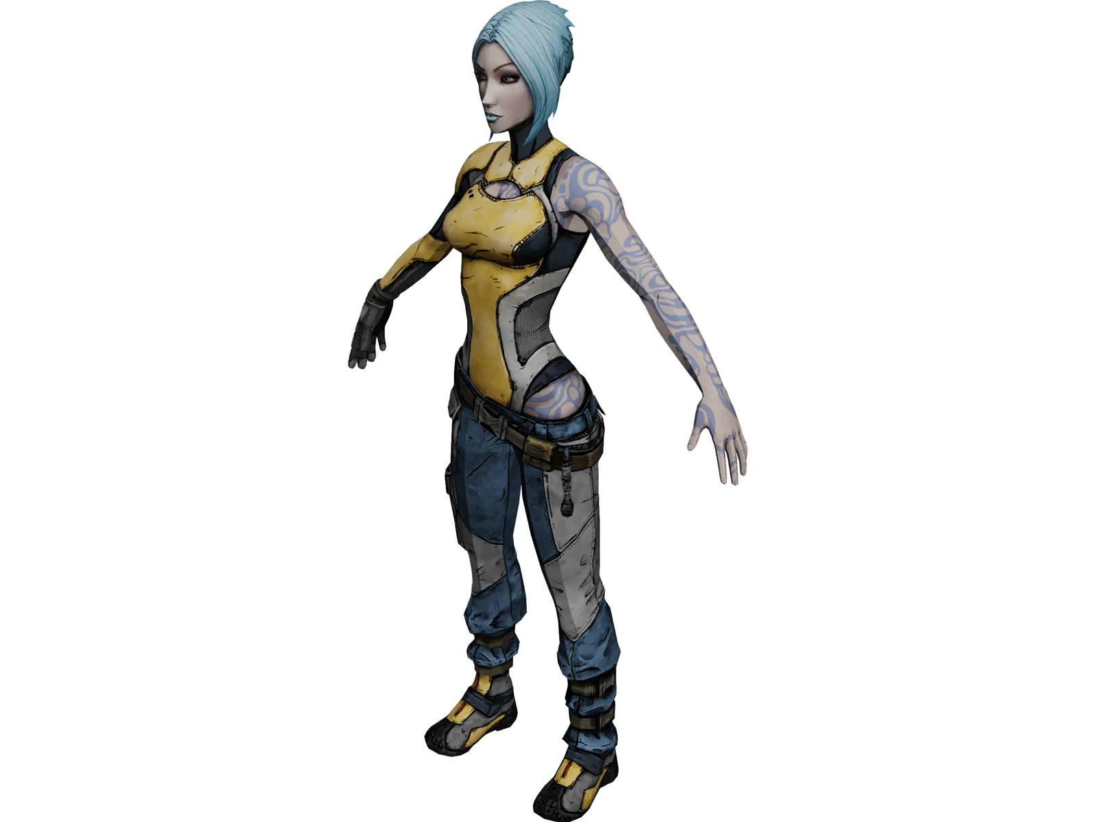 Maya from Borderlands 2 3D Model