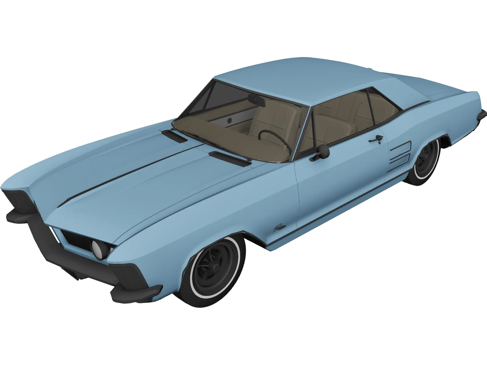 Buick Riviera (1963) 3D Model